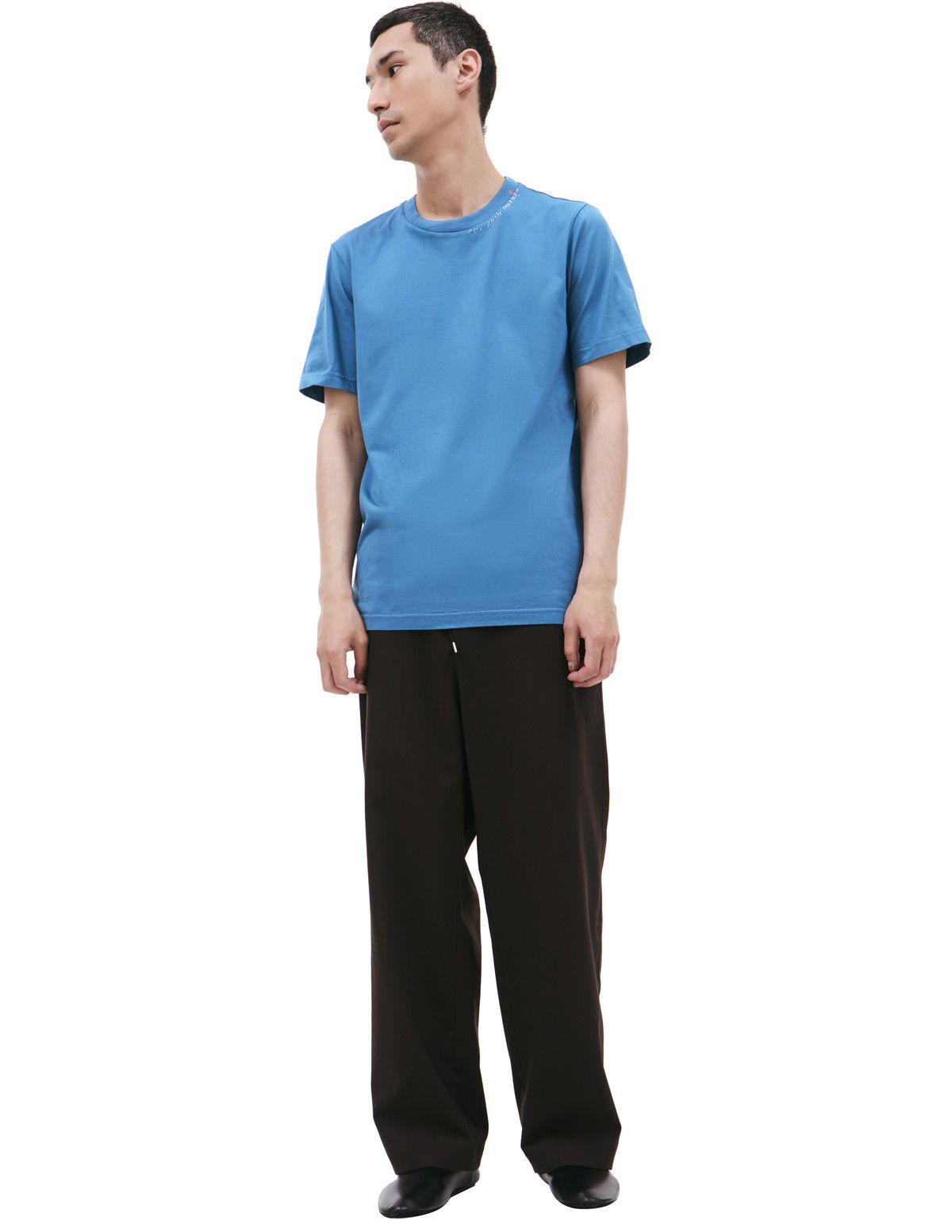o1f1d3z0525 Printed Short Sleeve T-Shirt in Blue