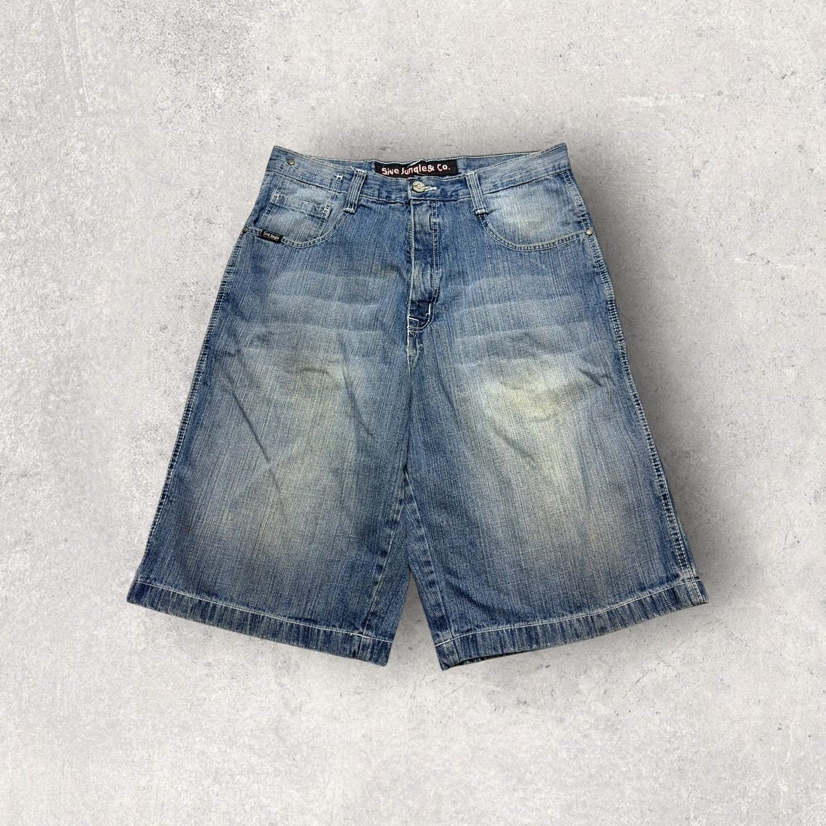 Vintage Vintage 5ive Jungle jean shorts Size US 34 / EU 50 - 1 Thumbnail
