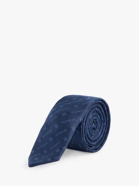 Givenchy o1srvl11e1224 Size: OS/Print Silk Tie in Navy Size ONE SIZE - 1 Thumbnail