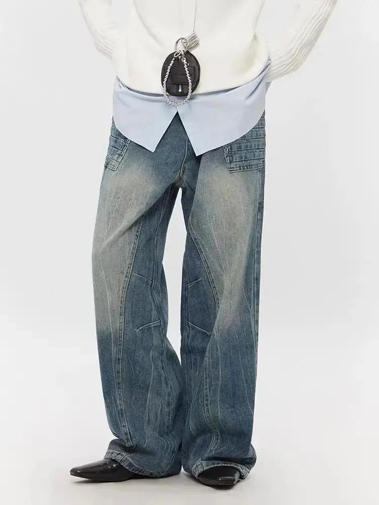 Japanese Brand Vintage straight wash street hip hop Y2K jeans Size US 32 / EU 48 - 4 Thumbnail