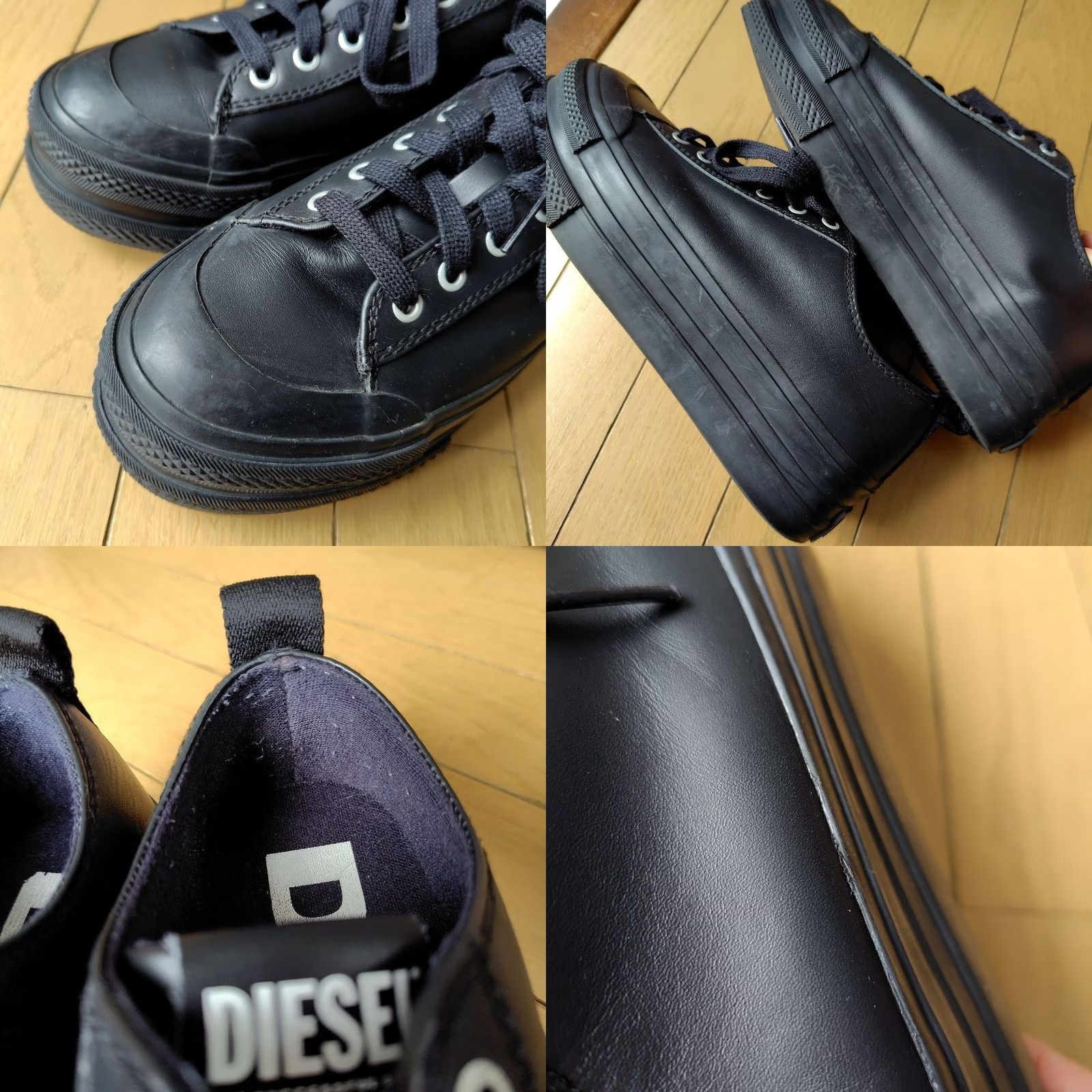 Diesel VINTAGE Diesel Men 8.5US Black Sneakers Casual Stylish Durable Platform 90s 00s Size US 9 / EU 42 - 8 Thumbnail