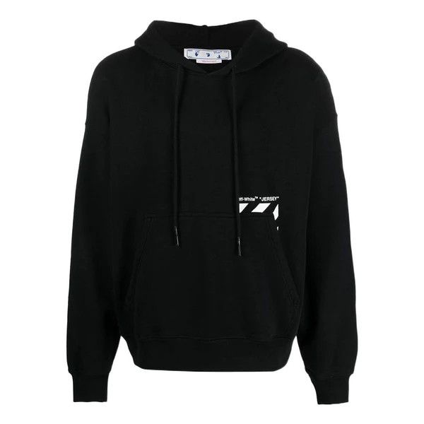 Off-White o1b1xh1ea0124 Diag Pkt Skate Hoodie in Black White | Grailed