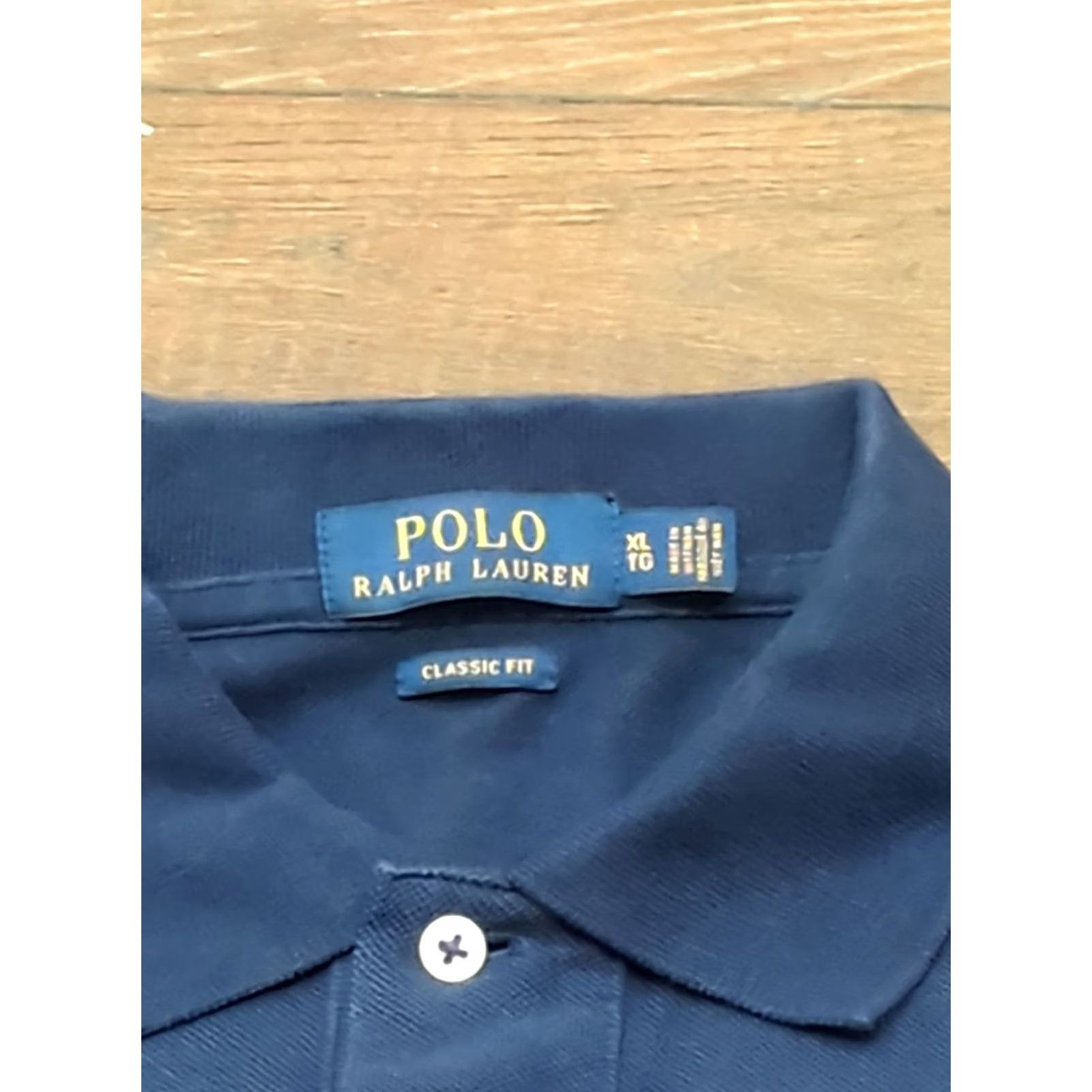 Polo Ralph Lauren VINTAGE Polo Ralph Lauren Big Pony Shirt XL Blue Adjustable Collar Short Sleeve Size US XL / EU 56 / 4 - 3 Thumbnail