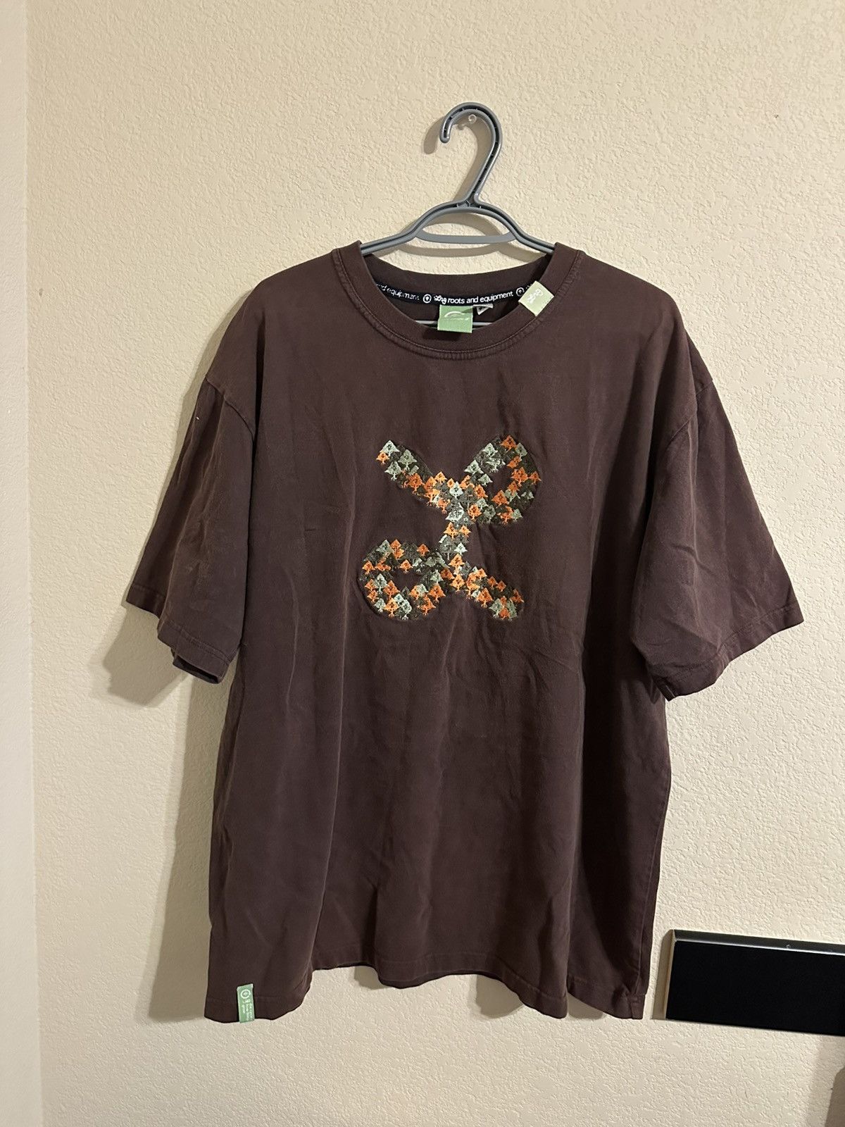 LRG Vintage y2k LRG embroidered logo brown tshirt XXL Size US XXL / EU 58 / 5 - 1 Thumbnail