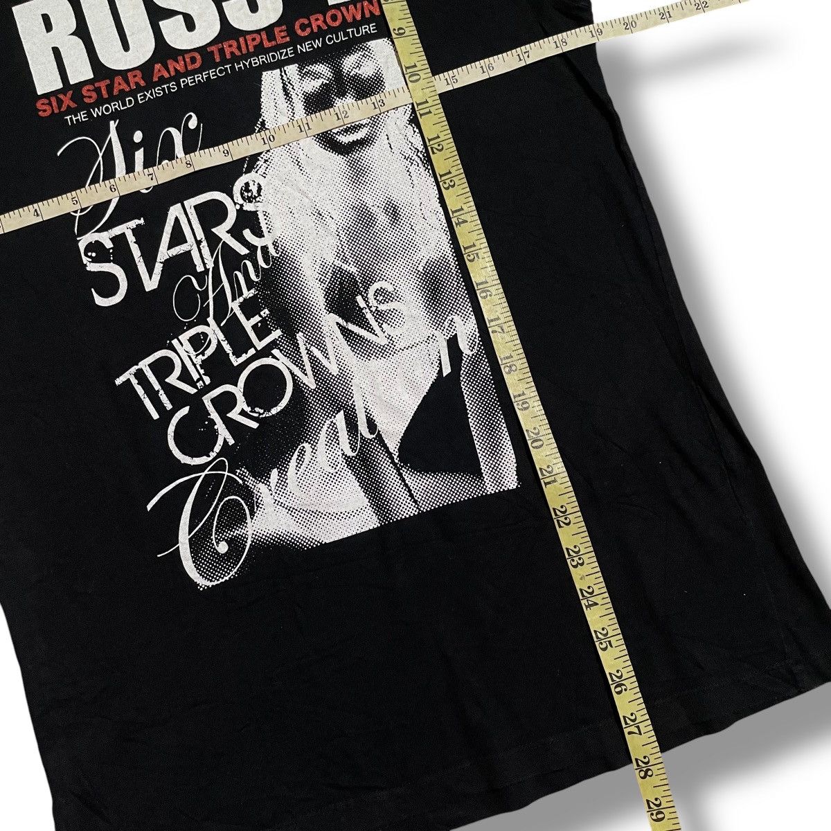 14th Addiction 🇯🇵 2000s Japanese Russ.k Hysteric Glamour Style T-shirt Size S / US 4 / IT 40 - 2 Thumbnail