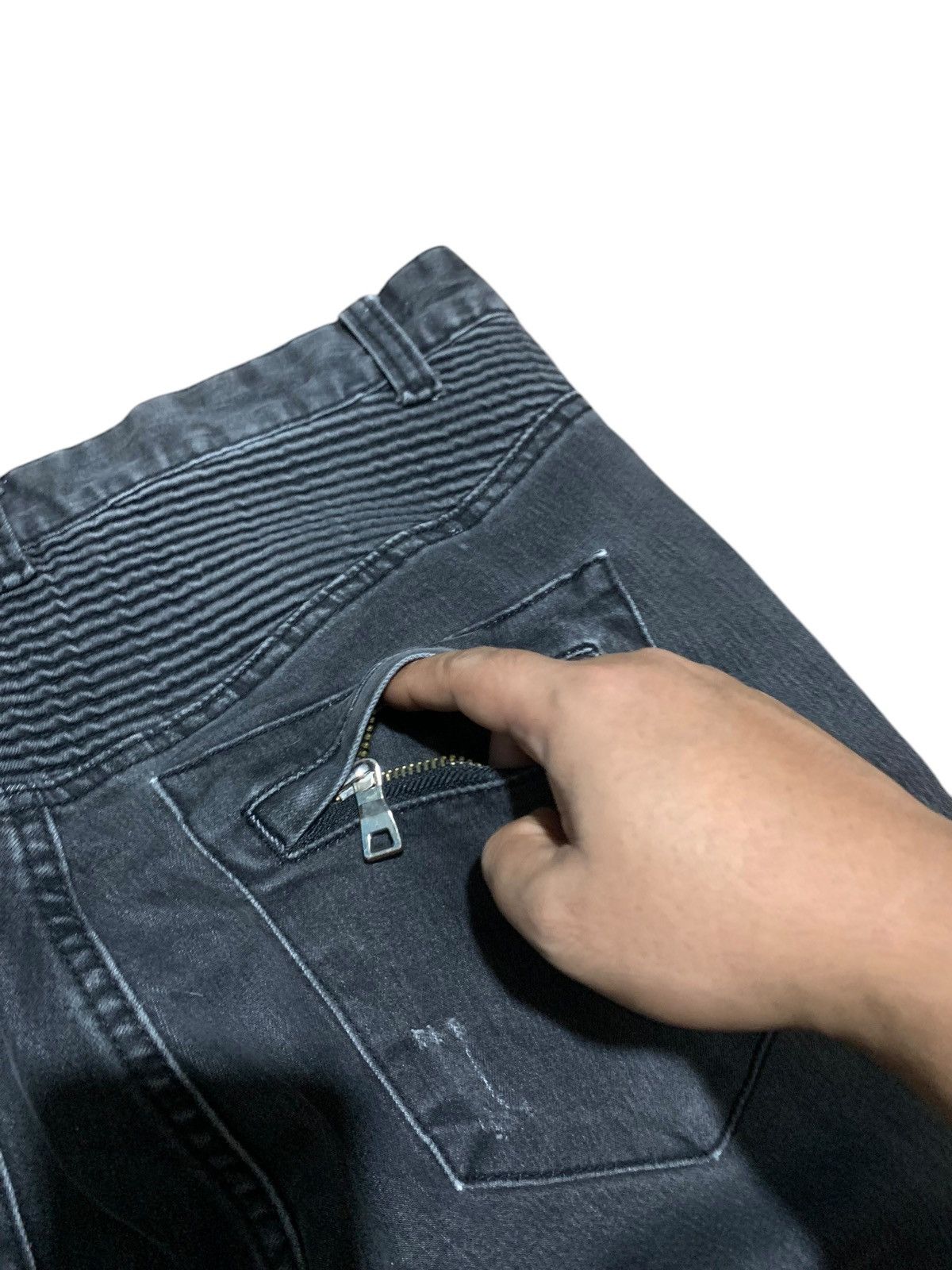 If Six Was Nine × Japanese Brand × Le Grande Bleu (L.G.B.) Adorable skinny biker denim jeans like balmain Size US 34 / EU 50 - 7 Thumbnail