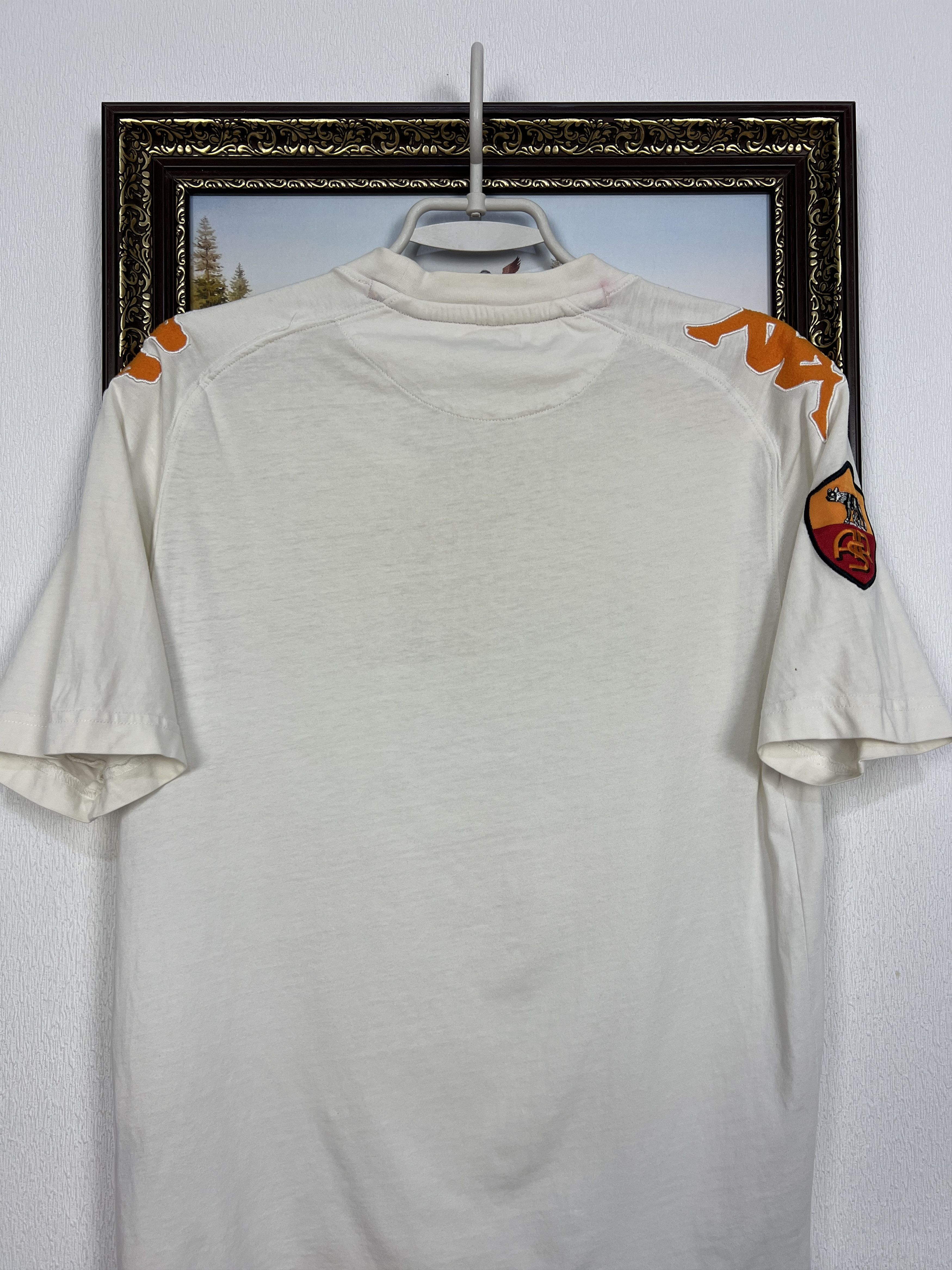 Kappa Vintage AC Roma Football Train Shirt Soccer White Maglia Size US S / EU 44-46 / 1 - 12 Thumbnail