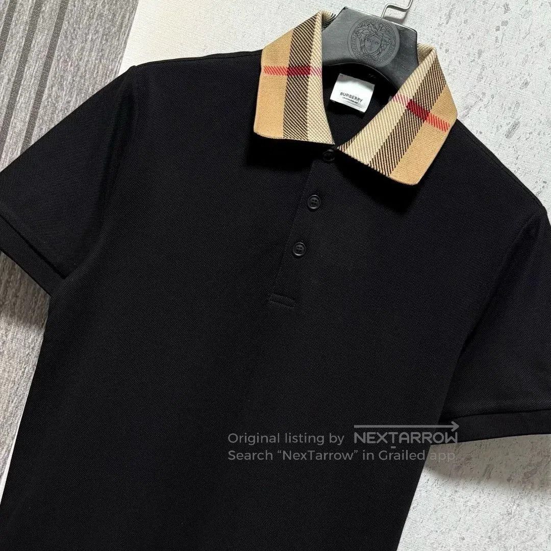 Burberry Burberry Men's Classic Plaid Collar Polo. Size US XL / EU 56 / 4 - 2 Thumbnail