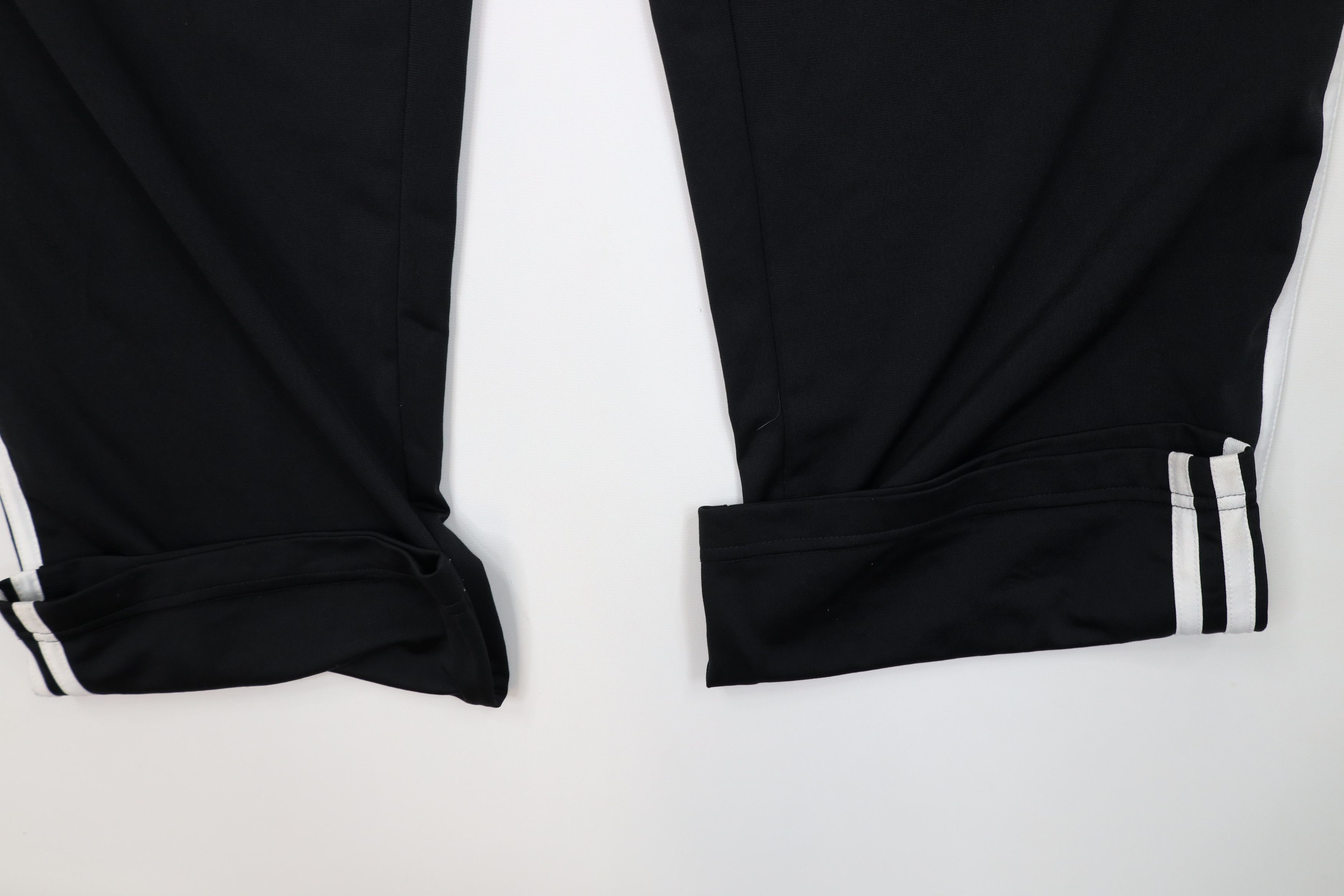 Adidas Vintage Y2K Adidas Striped Wide Leg Sweatpants Pants Black Size US 42 / EU 58 - 5 Thumbnail