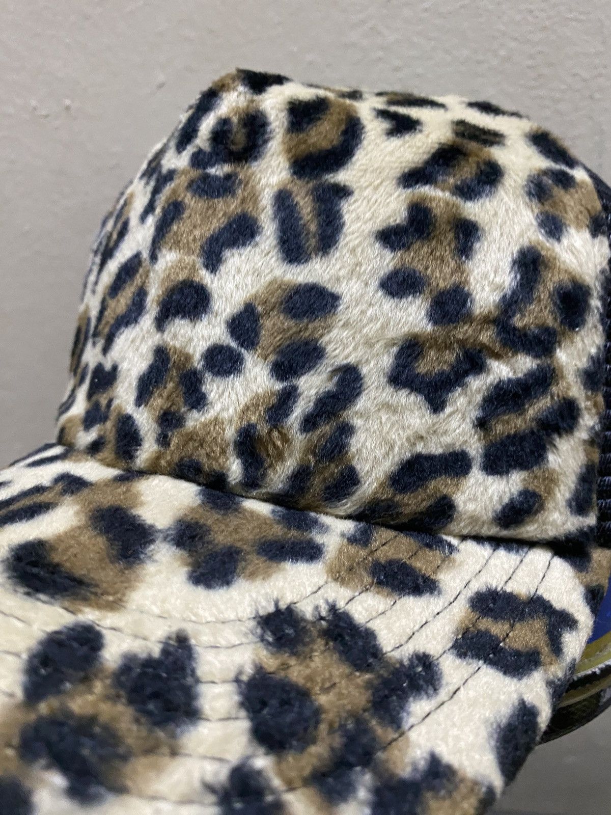 Japanese Brand Retro punk vintage leopard distressed raw cap hat Size ONE SIZE - 2 Thumbnail