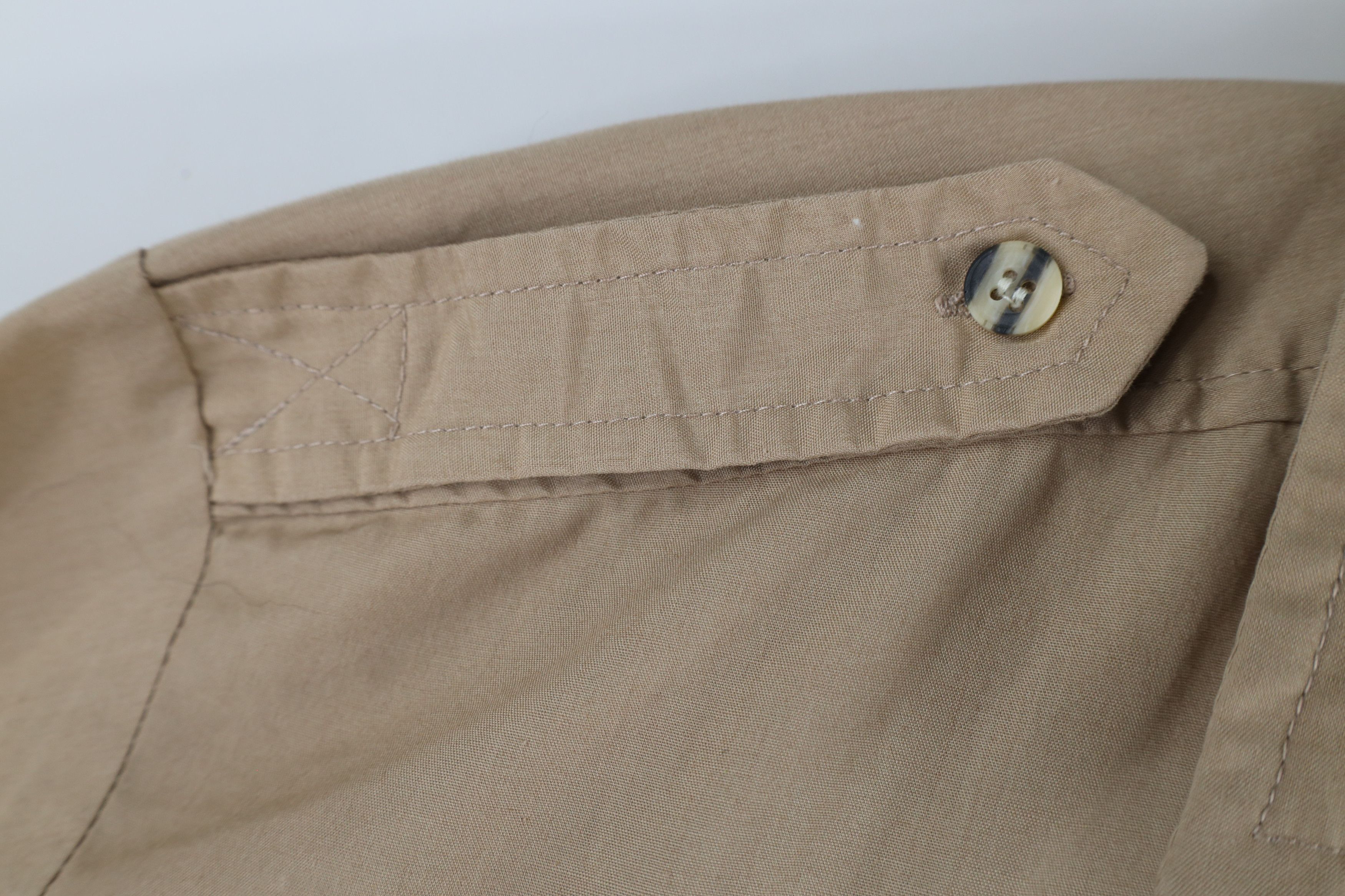 Vintage Vintage 90s Streetwear Safari Bush Button Shirt Beige Size US S / EU 44-46 / 1 - 6 Thumbnail