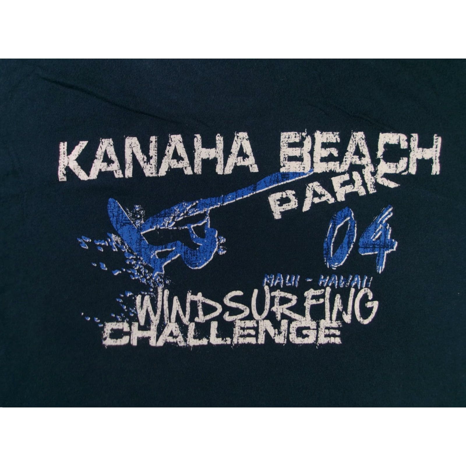 Vintage VINTAGE Caribbean Joe T-Shirt Men 2XL Navy Short Sleeve Crew Neck Windsurfing Graphic Tee Kanaha Beach Maui Graphic Print Linen? Size US XXL / EU 58 / 5 - 2 Thumbnail
