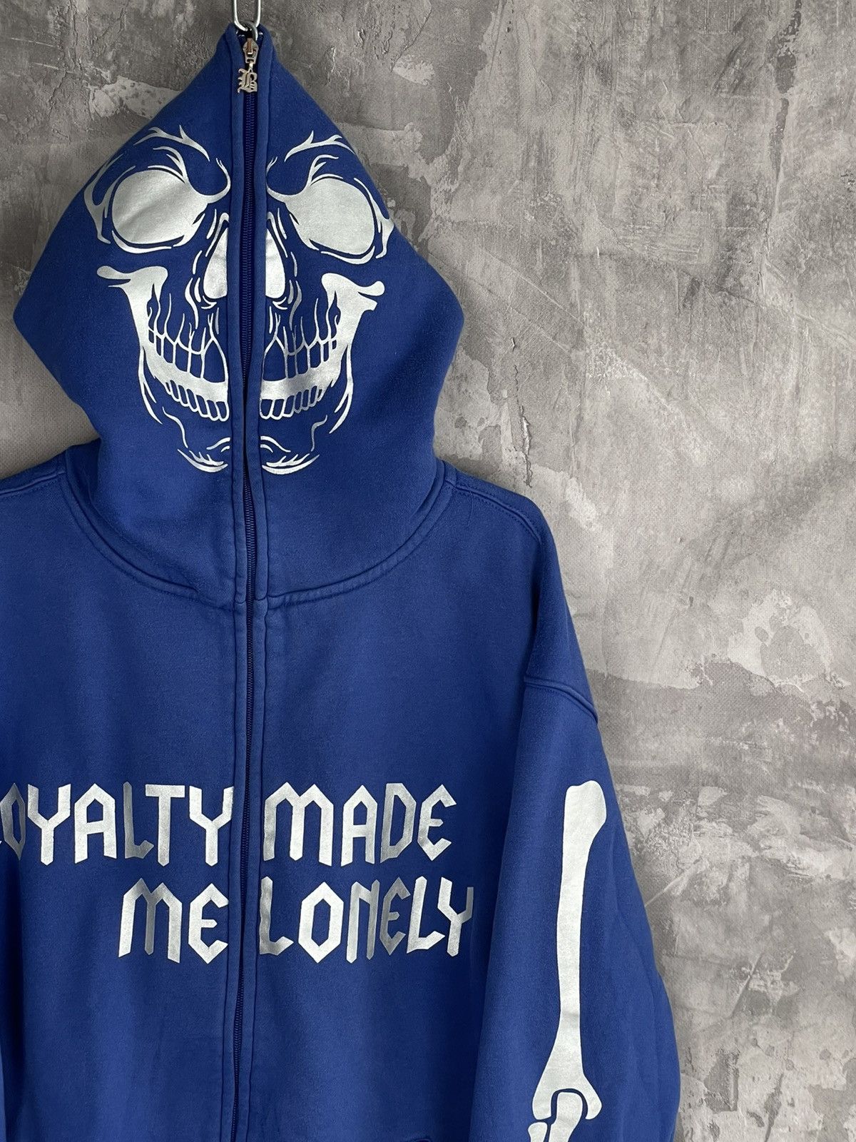 If Six Was Nine × Japanese Brand × Le Grande Bleu (L.G.B.) Vintage “Loyalty Made Me Lonely” Full Zip Skeleton Hoodie Size US M / EU 48-50 / 2 - 4 Thumbnail