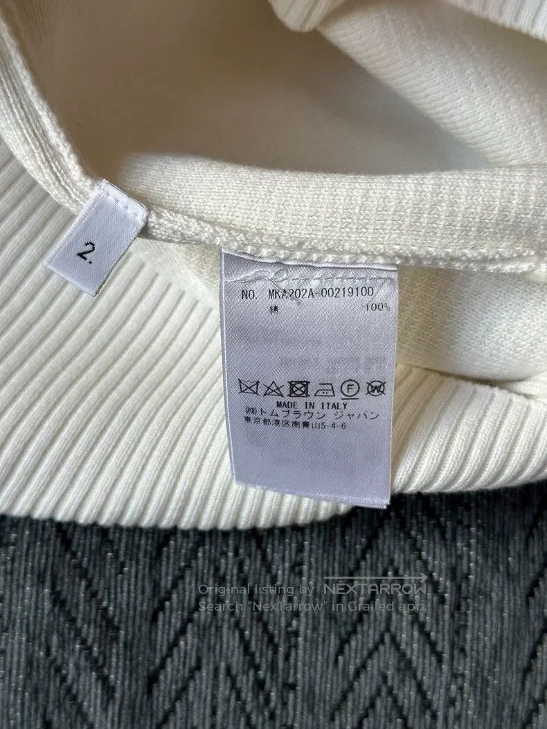 Thom Browne Thom Browne White sweater Size US M / EU 48-50 / 2 - 4 Thumbnail