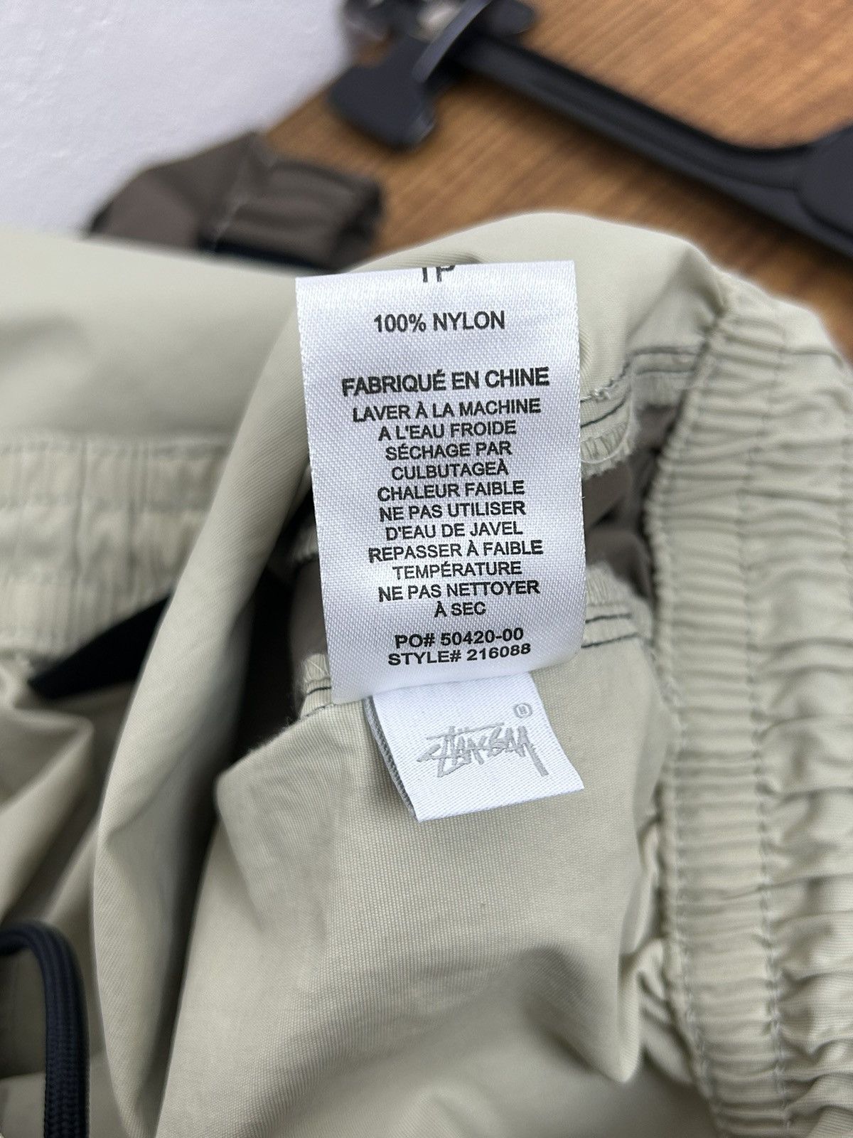 Stussy Stussy Autopark Contrast Nylon Pants Trousers In Beige Size US 28 / EU 44 - 14 Thumbnail