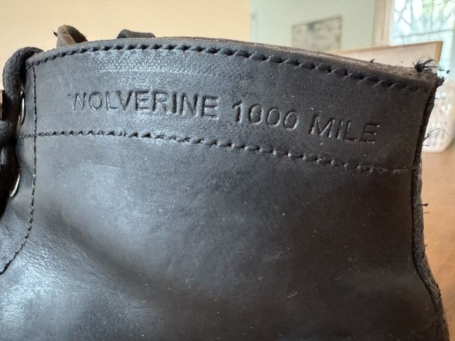 Wolverine Wolverine 1000 Mile Boots - Black - Resoled with Lug Sole Size US 10.5 / EU 43-44 - 6 Thumbnail