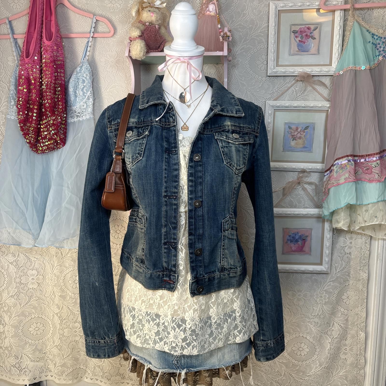 Aeropostale y2k distressed aeropostale denim jacket Size L / US 10 / IT 46 - 1 Thumbnail