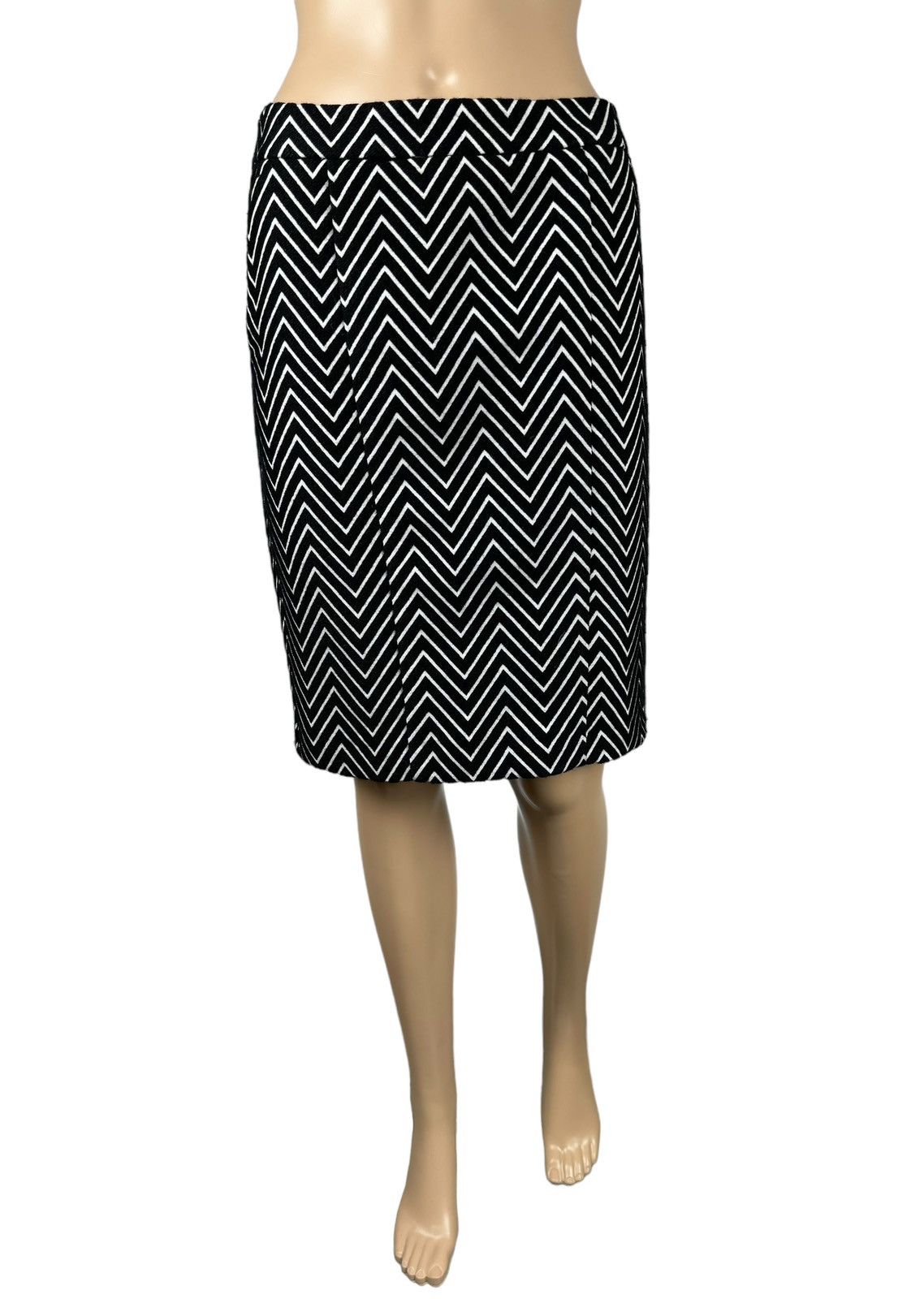 MAX&Co. Max&Co Pencil Skirt Zigzag Striped Wool-Polyester size US4 Size 27" / US 4 / IT 40 - 2 Thumbnail