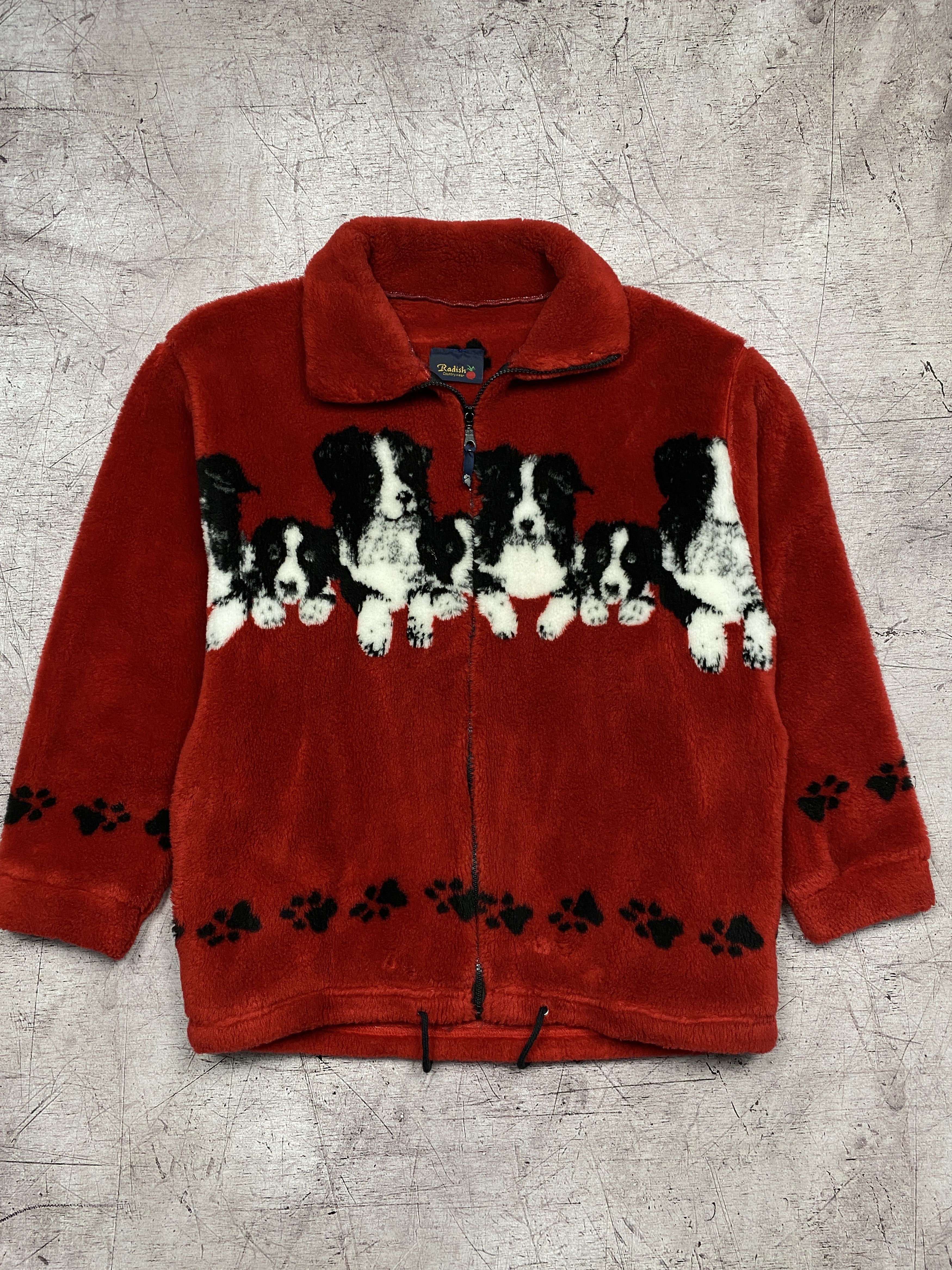 Vintage Vintage Animal Dog Fleece Jacket y2k Size US M / EU 48-50 / 2 - 1 Thumbnail