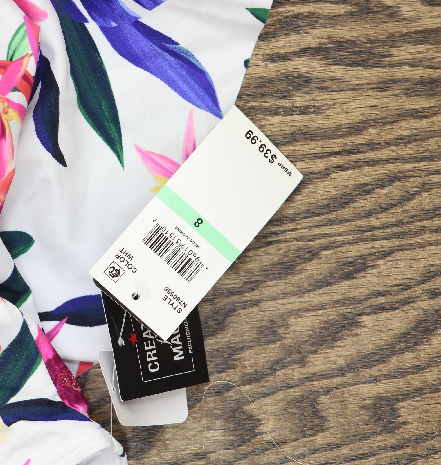 Other Island Escape Womens Tankini Swim Top N760558 White Multi 8 Size ONE SIZE - 4 Thumbnail