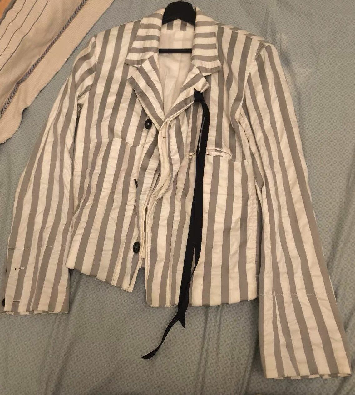 Ann Demeulemeester Ann Demeulemeester Striped Blazer Jacket Size 36S - 1 Thumbnail