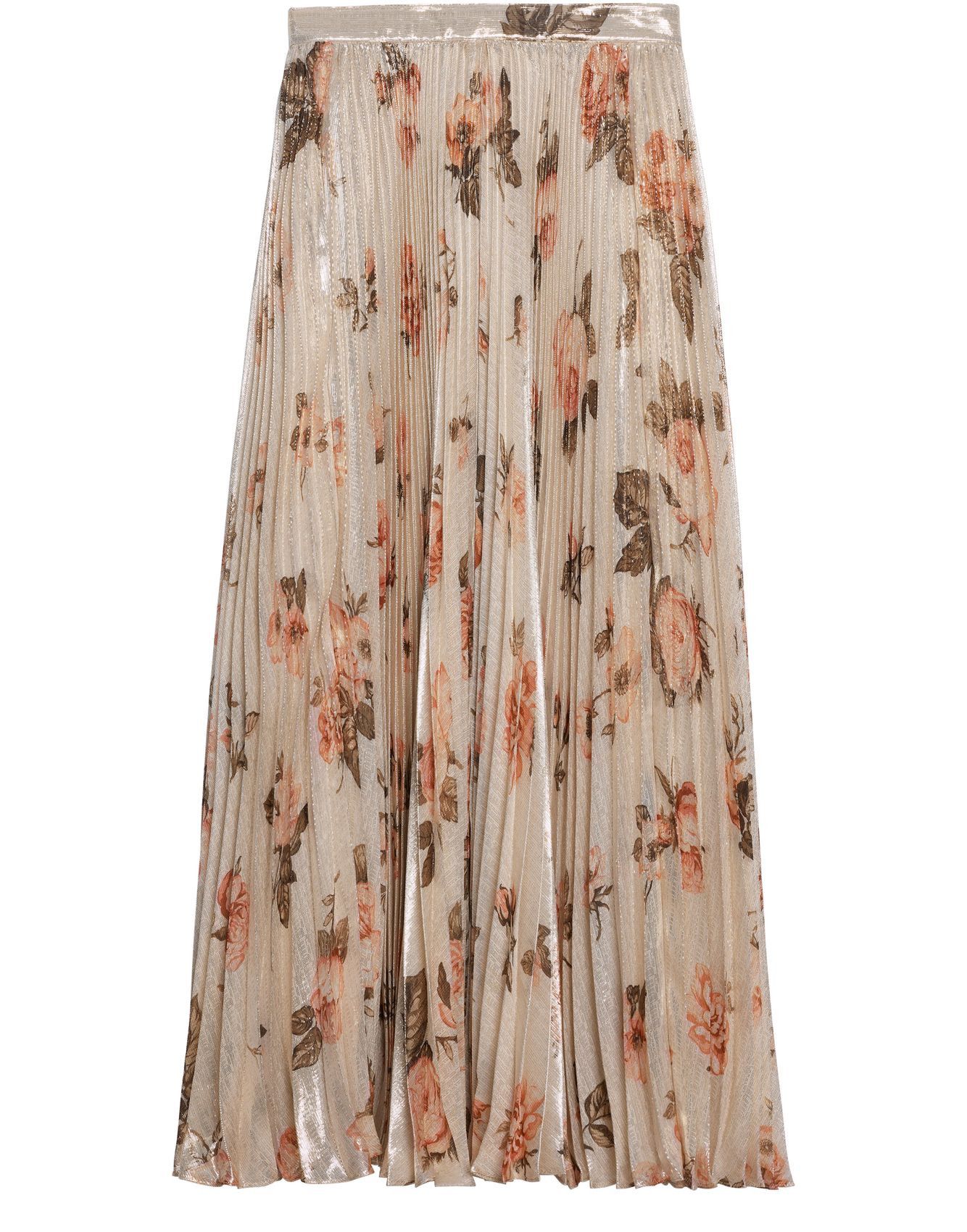 image of Celine O1W1Db10324 Midi Skirt In Beige, Women's (Size 38)