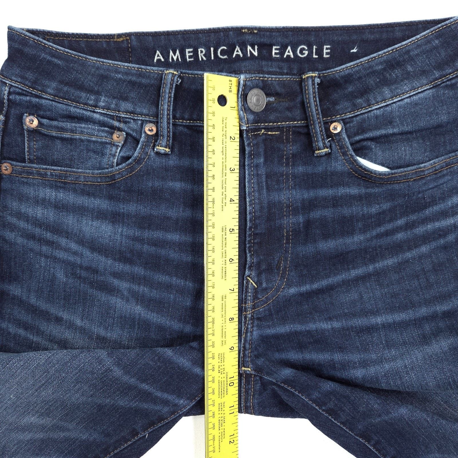 American Eagle Outfitters American Eagle AirFlex Jeans Mens 30x29 Blue Athletic Skinny Size US 30 / EU 46 - 7 Thumbnail