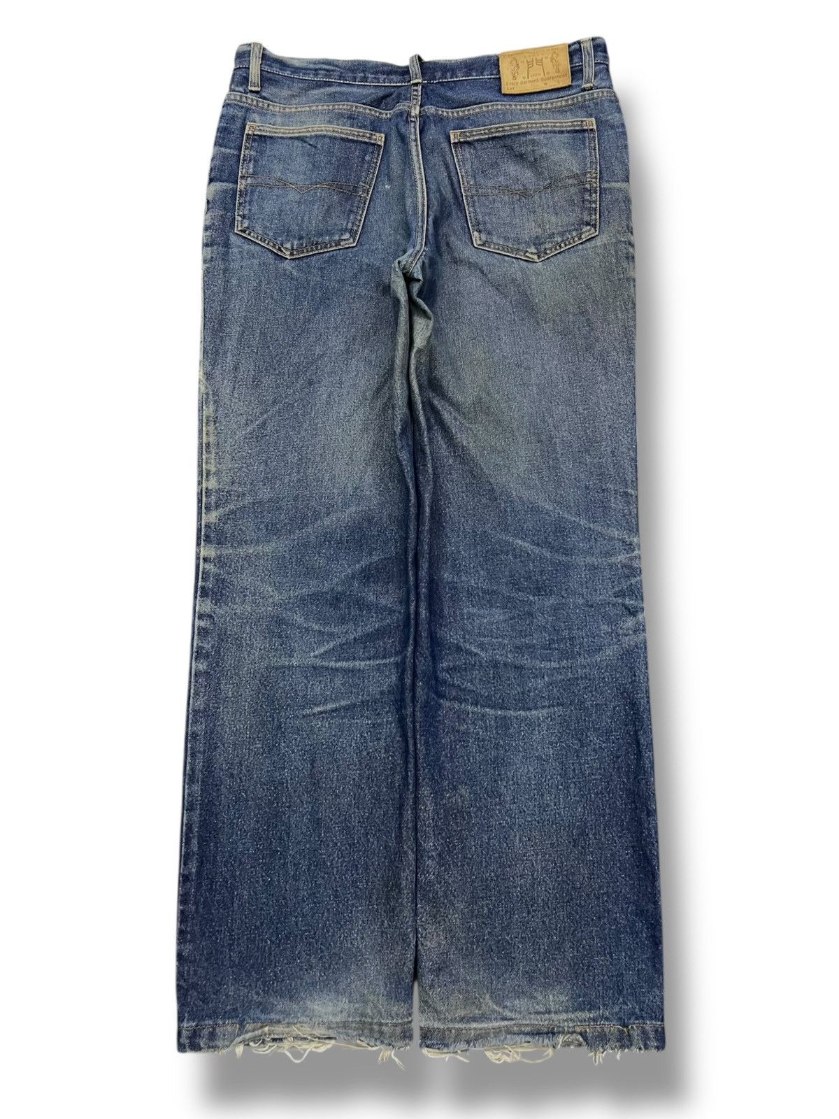 Japanese Brand Vintage Denim Of Gate MON Japan - Faded Mud Wash, Distressed Size US 35 - 3 Thumbnail