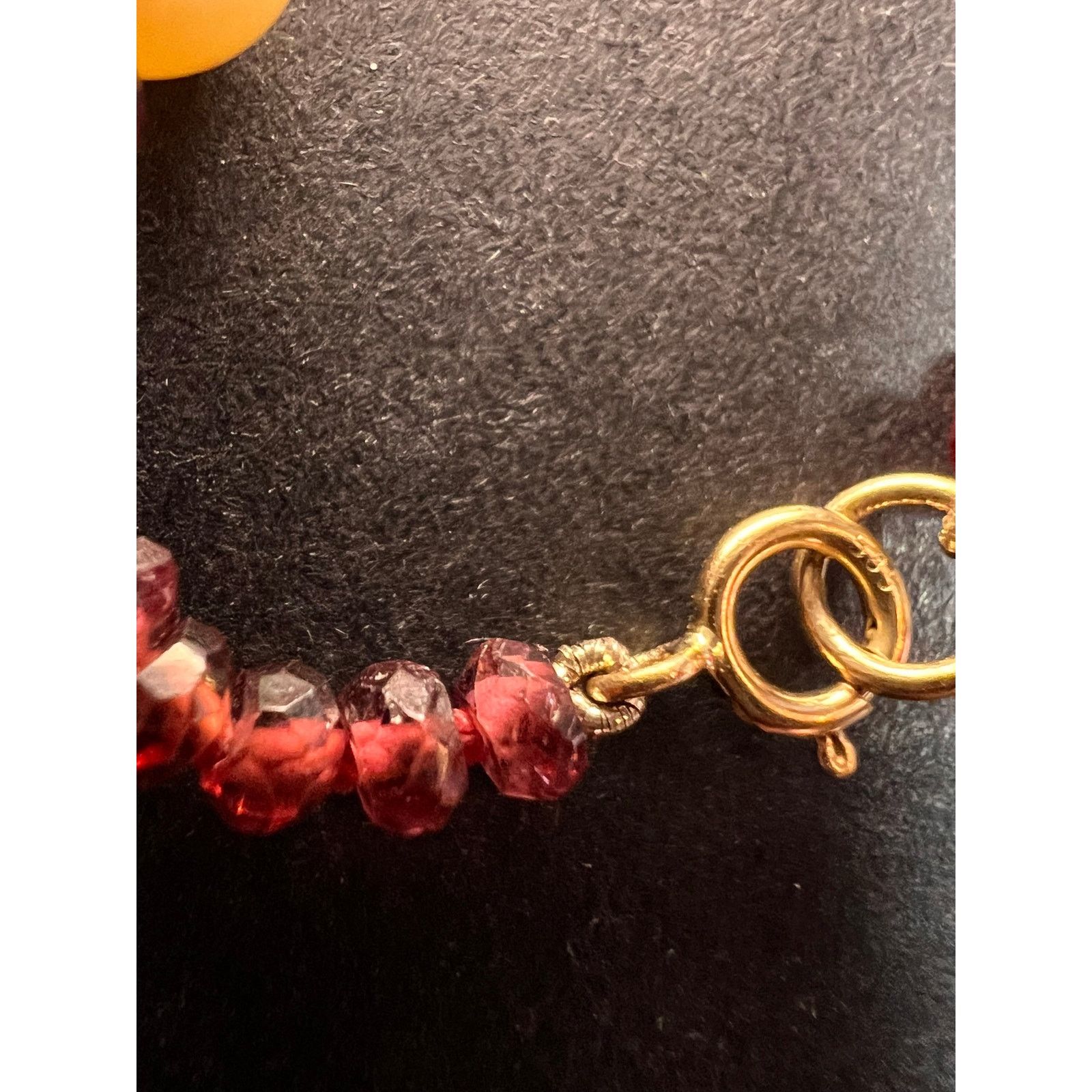 Other 14k gold garnet and pearl station necklace 18 inches Size ONE SIZE - 11 Thumbnail