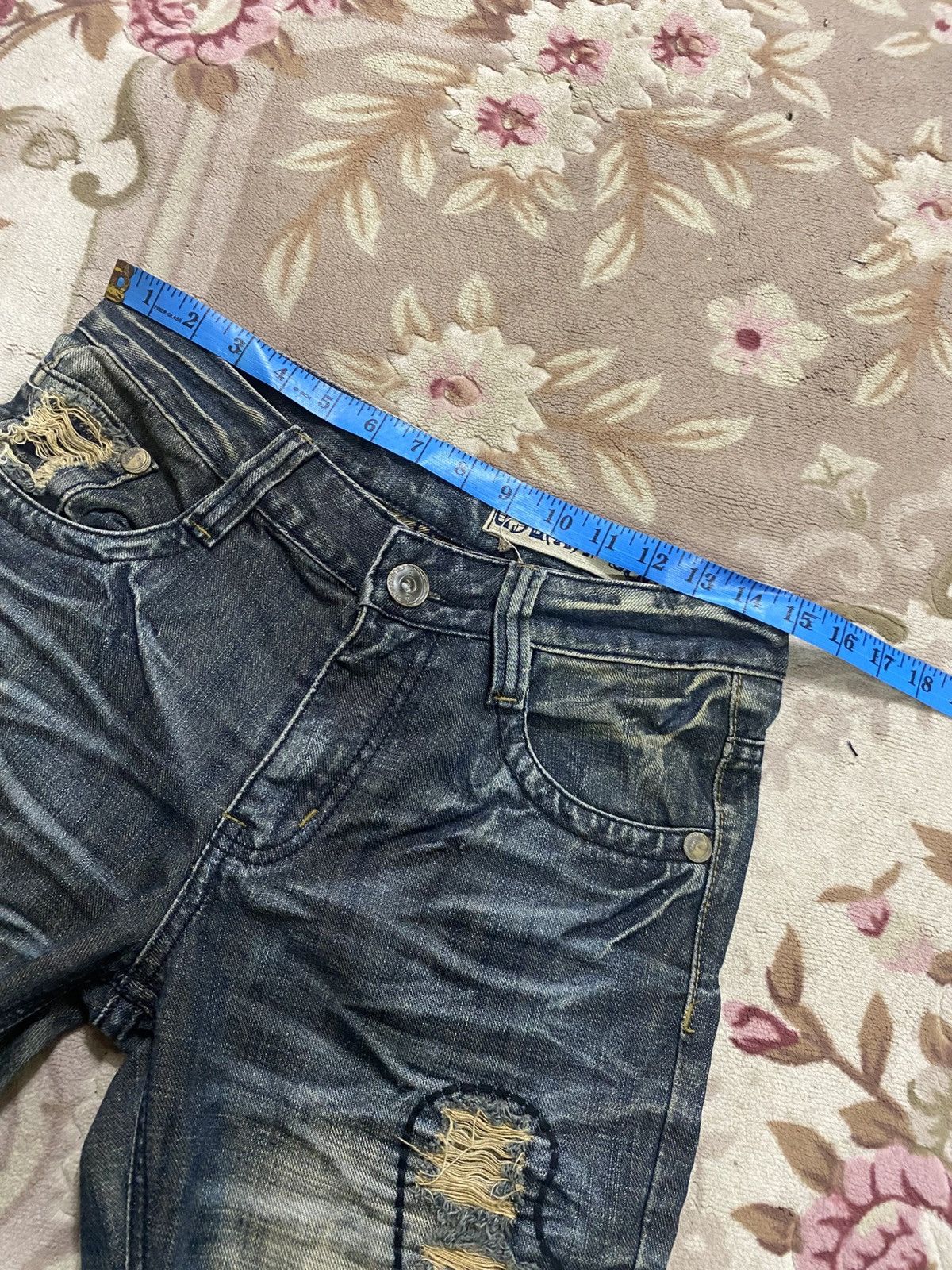 Japanese Brand These jeans feature a distressed and punk-inspired design, Size US 30 / EU 46 - 13 Thumbnail