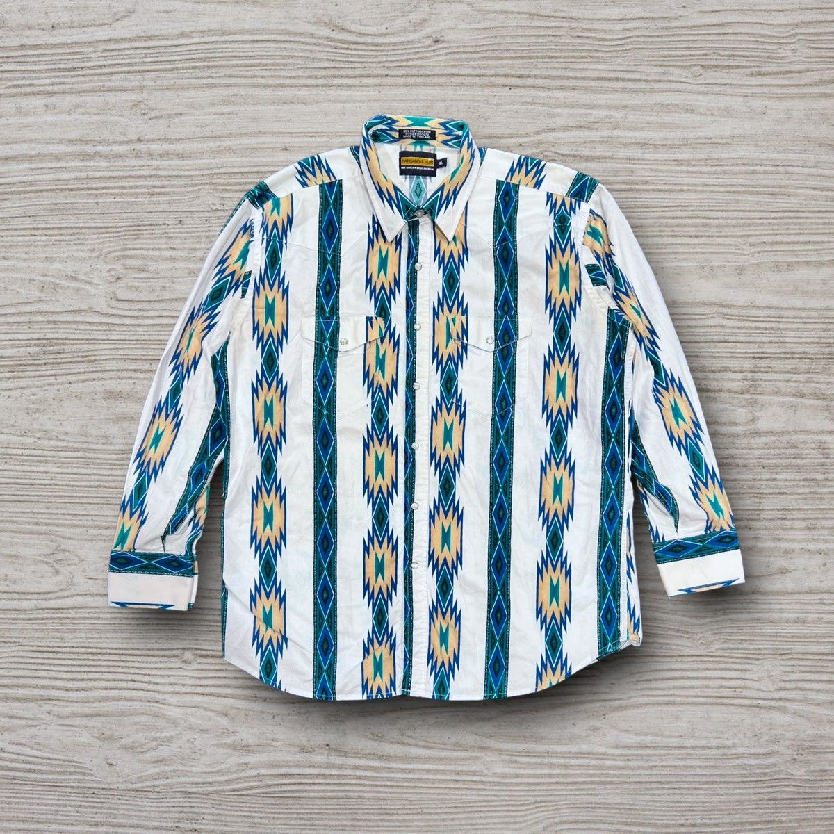 Pendleton Panhandle Aztec Striped Western Style Button Up Shirt Size US XL / EU 56 / 4 - 1 Thumbnail
