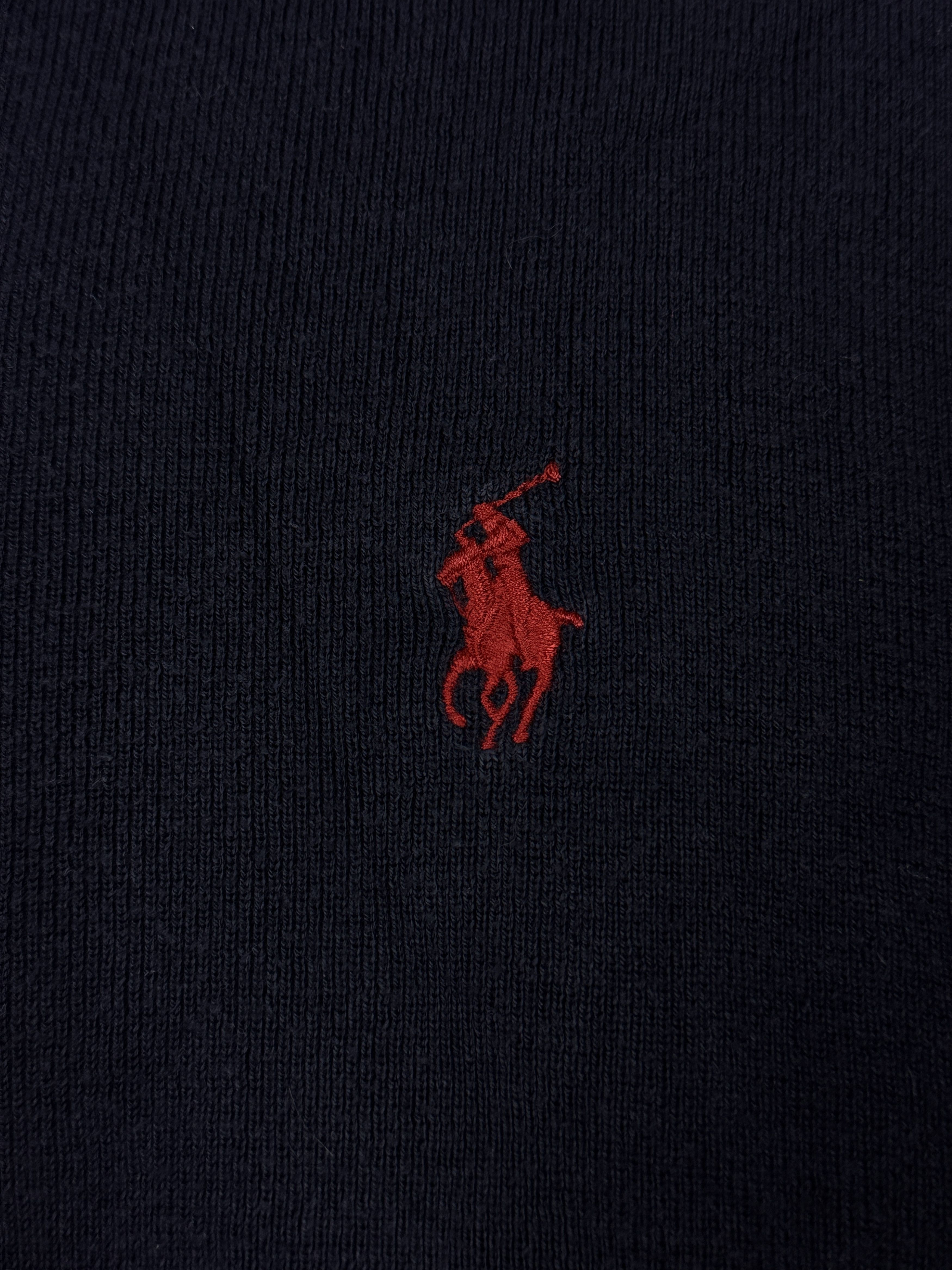 Ralph Lauren Cotton golf sweater slim fit V-neck pima cotton logo pony Size US L / EU 52-54 / 3 - 3 Thumbnail