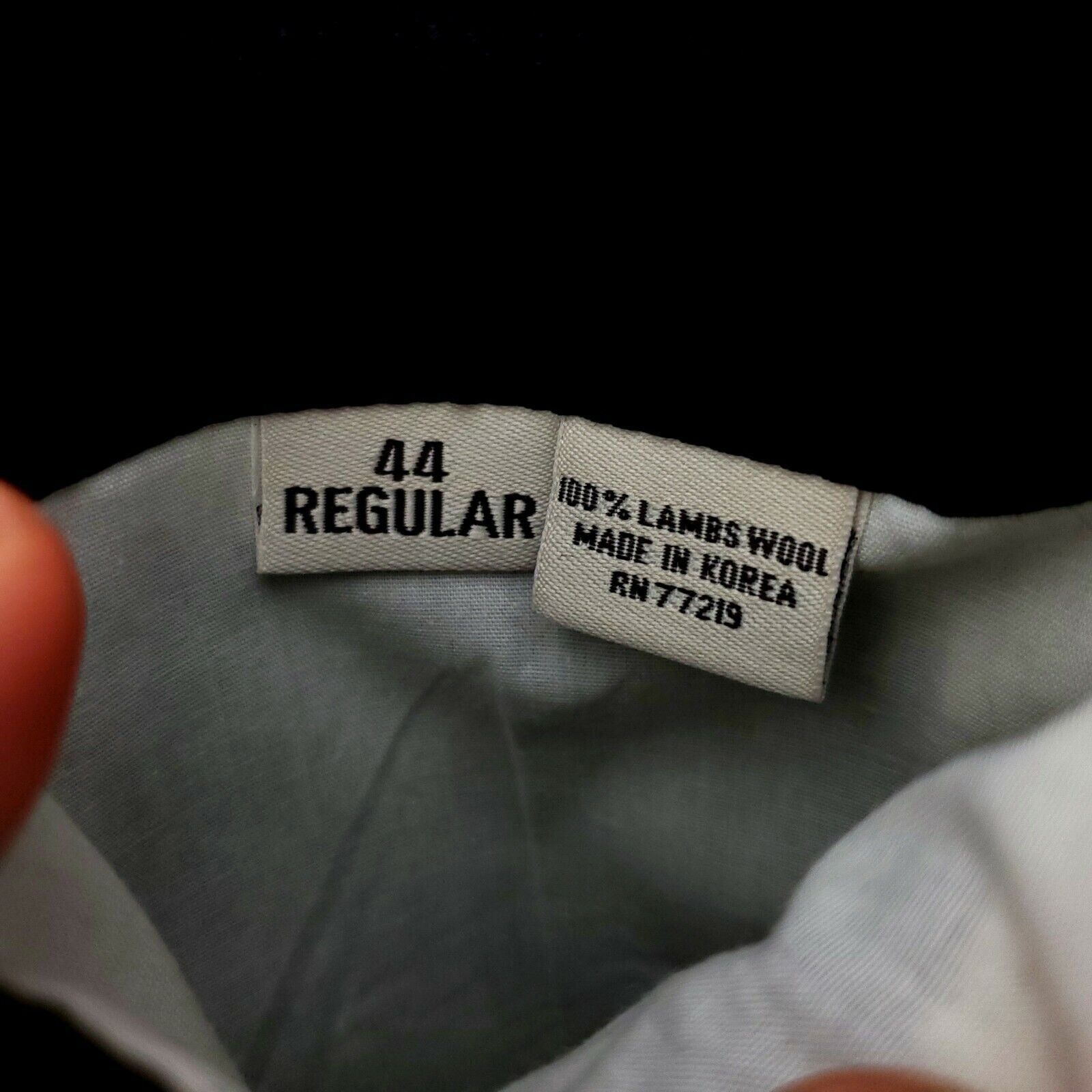 Pronto Uomo Pronto Uomo Lambswool 2 Button Blazer 44R Gray Herringbone S Size 44R - 9 Thumbnail