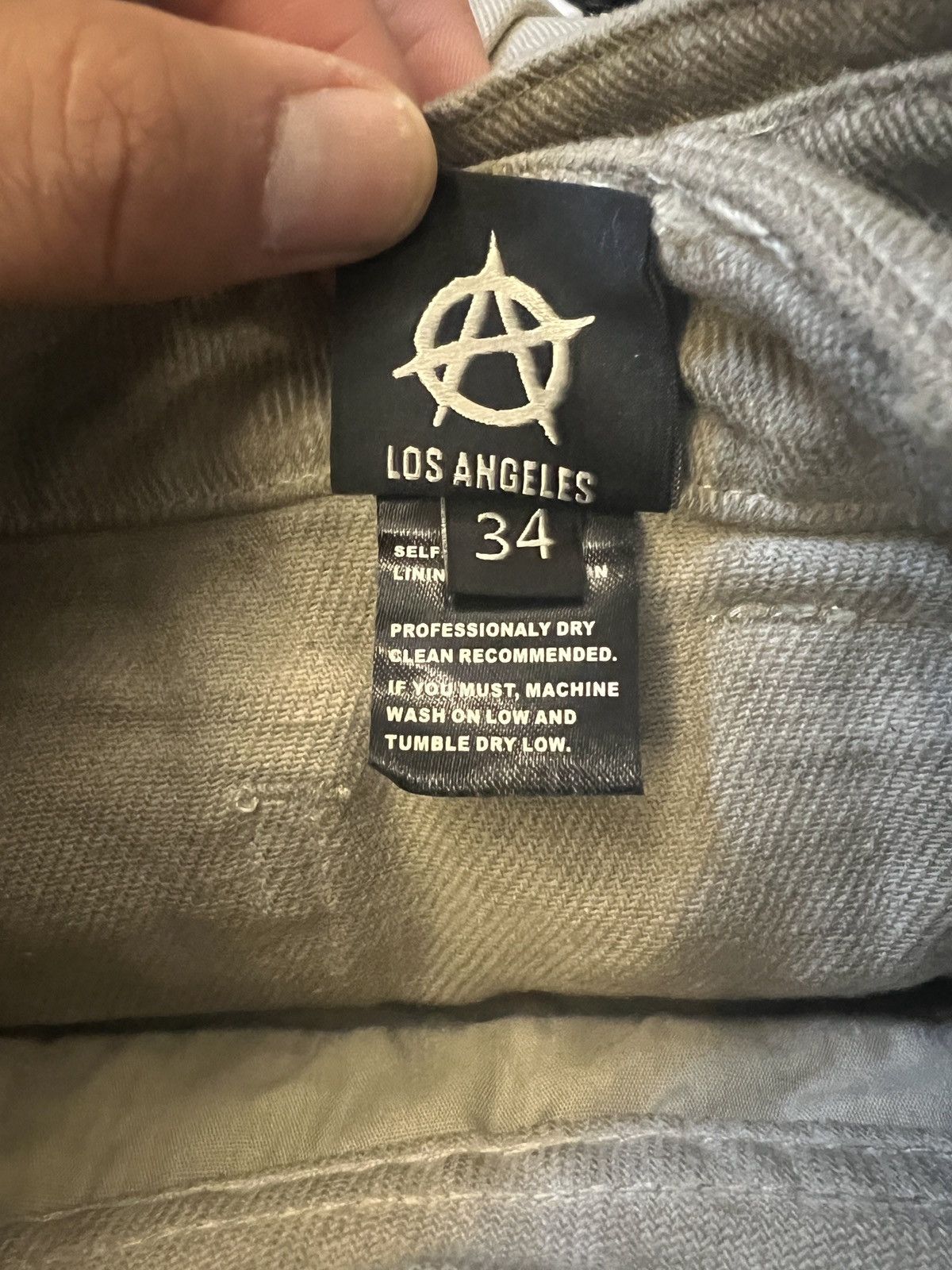 Revenge REVENGE BONDAGE HEAVY CANVAS PANT WASHED TAUPE Size US 34 / EU 50 - 5 Thumbnail