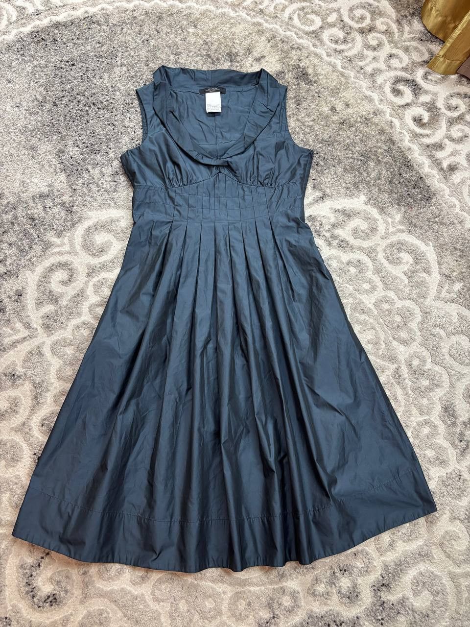 Weekend Max Mara Weekend Max Mara Pleated Midi Dress / Graphite Grey Size L / US 10 / IT 46 - 15 Thumbnail