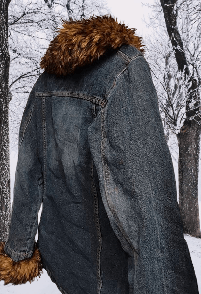 Faded Glory Faded Glory Medium Jean Jacket With Faux Fur Lining Size M / US 6-8 / IT 42-44 - 4 Thumbnail