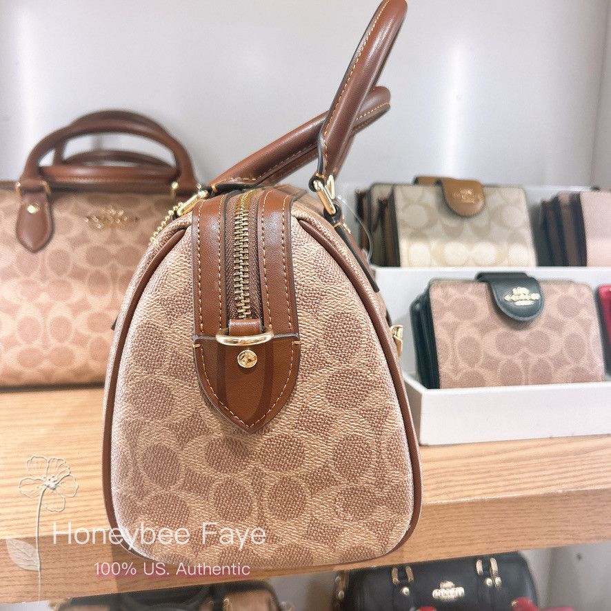 Coach Rowan Satchel Bag In Signature Canvas CV961 Size ONE SIZE - 8 Thumbnail