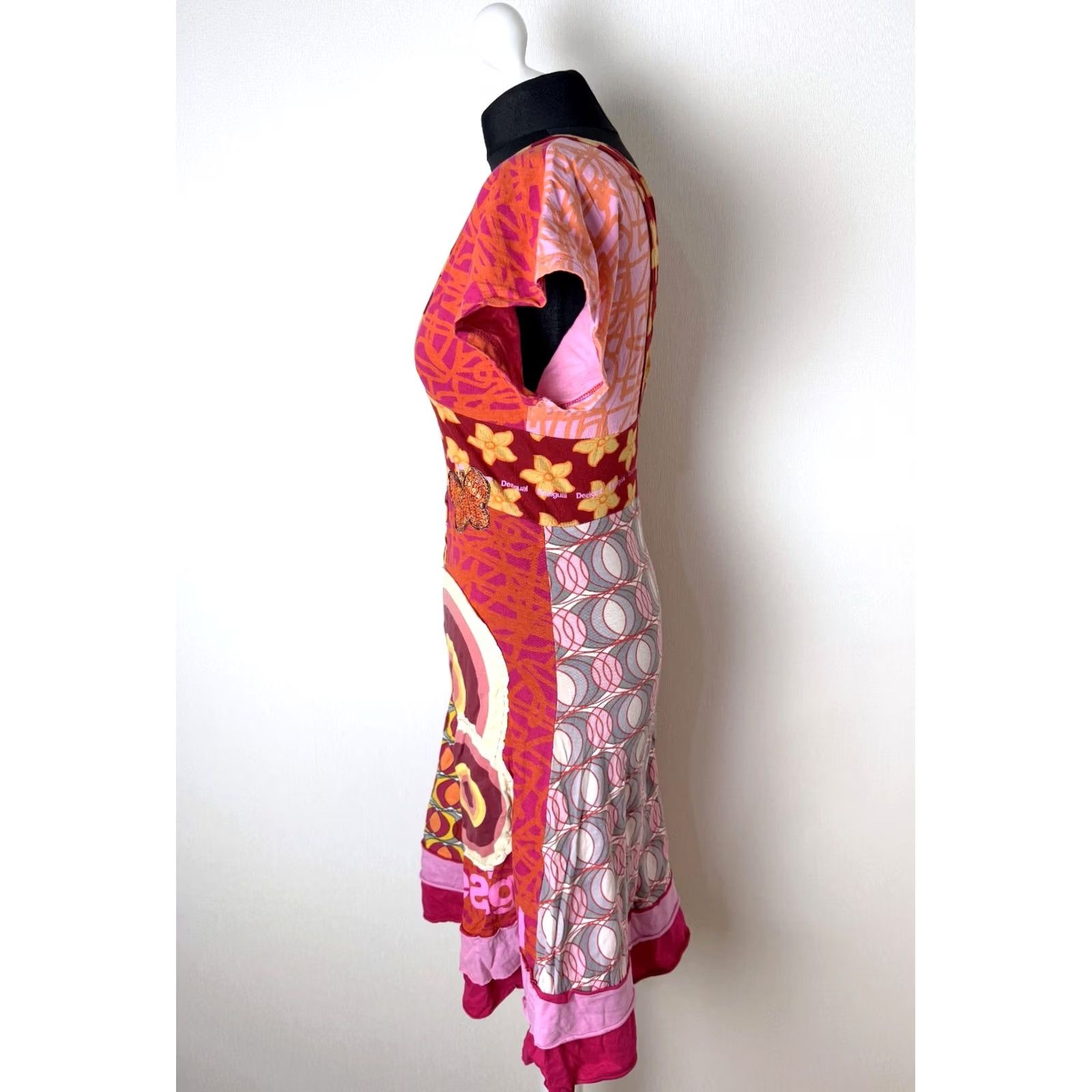 Desigual Desigual Dress Women S A-Line Knee Length Red Color Size S / US 4 / IT 40 - 2 Thumbnail