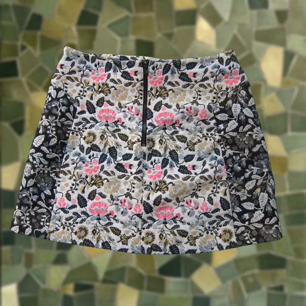 Topshop Topshop Skirt Women Mini Floral Pink 6 Size 28" / US 6 / IT 42 - 1 Thumbnail