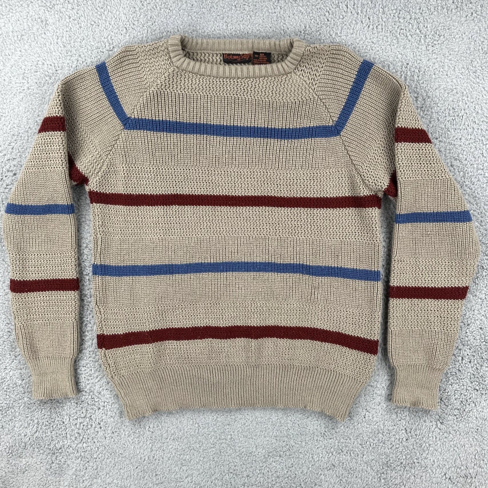 Vintage VINTAGE Botany 500 Mens Size Medium 90s Pullover Striped Acrylic Sweater Grandpa Size US M / EU 48-50 / 2 - 2 Thumbnail