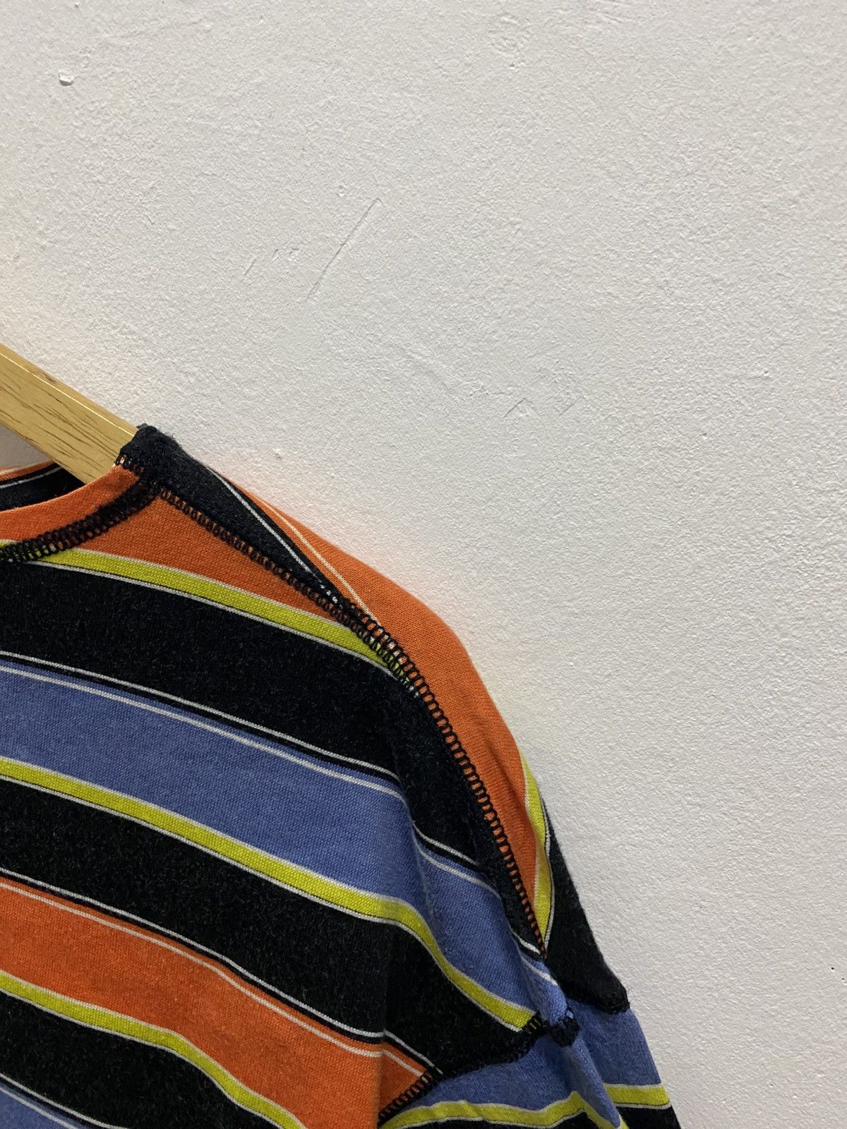 Japanese Brand Vintage Jun Men Stripe Long Sleeve Shirt Size US XL / EU 56 / 4 - 5 Thumbnail
