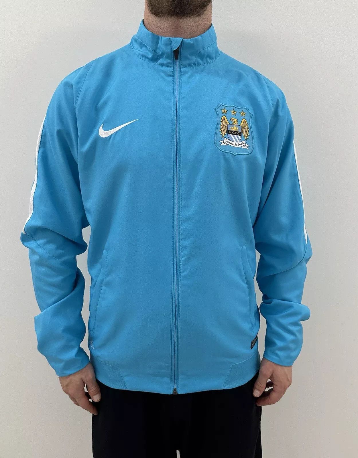 Nike Manchester City Training Football Soccer Track Jacket Mens Size US M / EU 48-50 / 2 - 1 Thumbnail