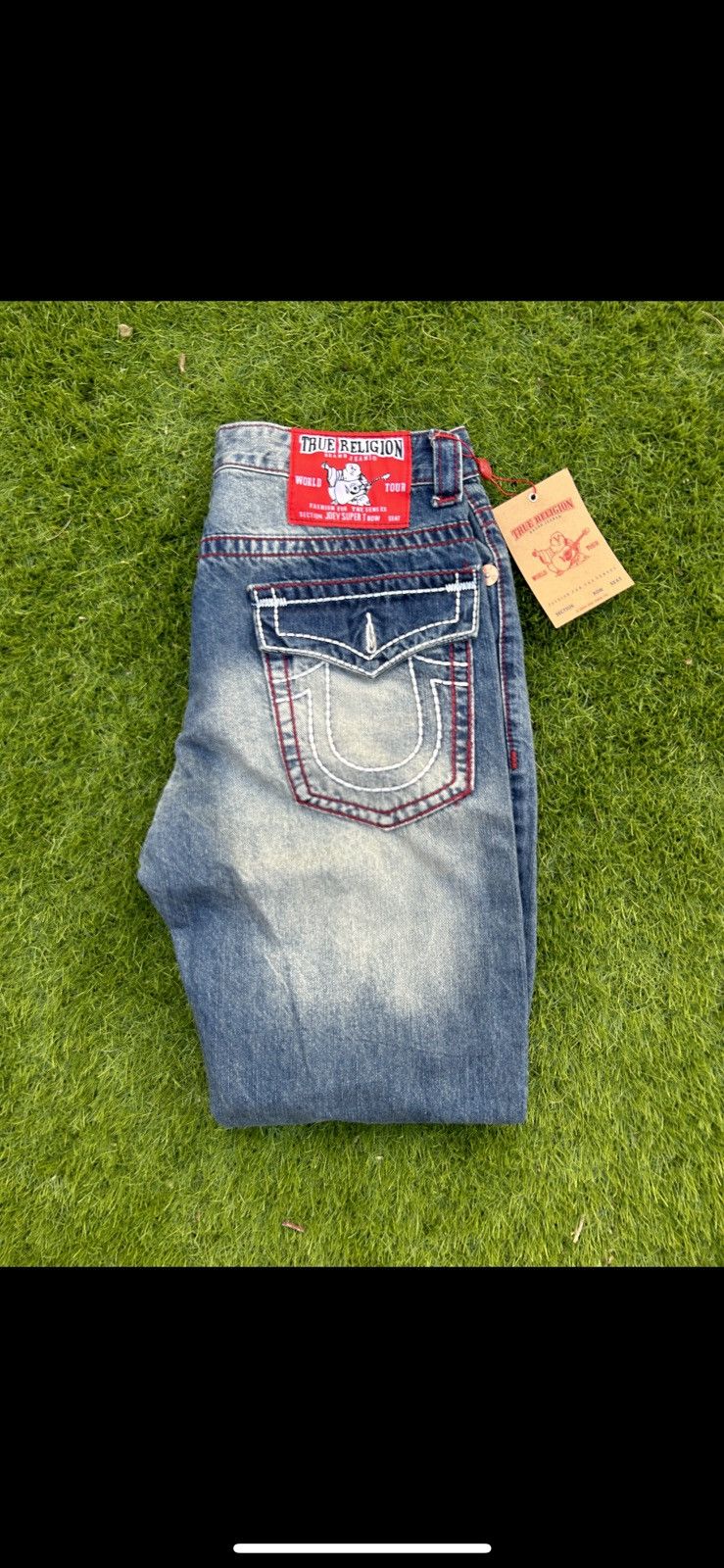 image of True Religion “Joey Super T” Denim in Blue, Men's (Size 36)