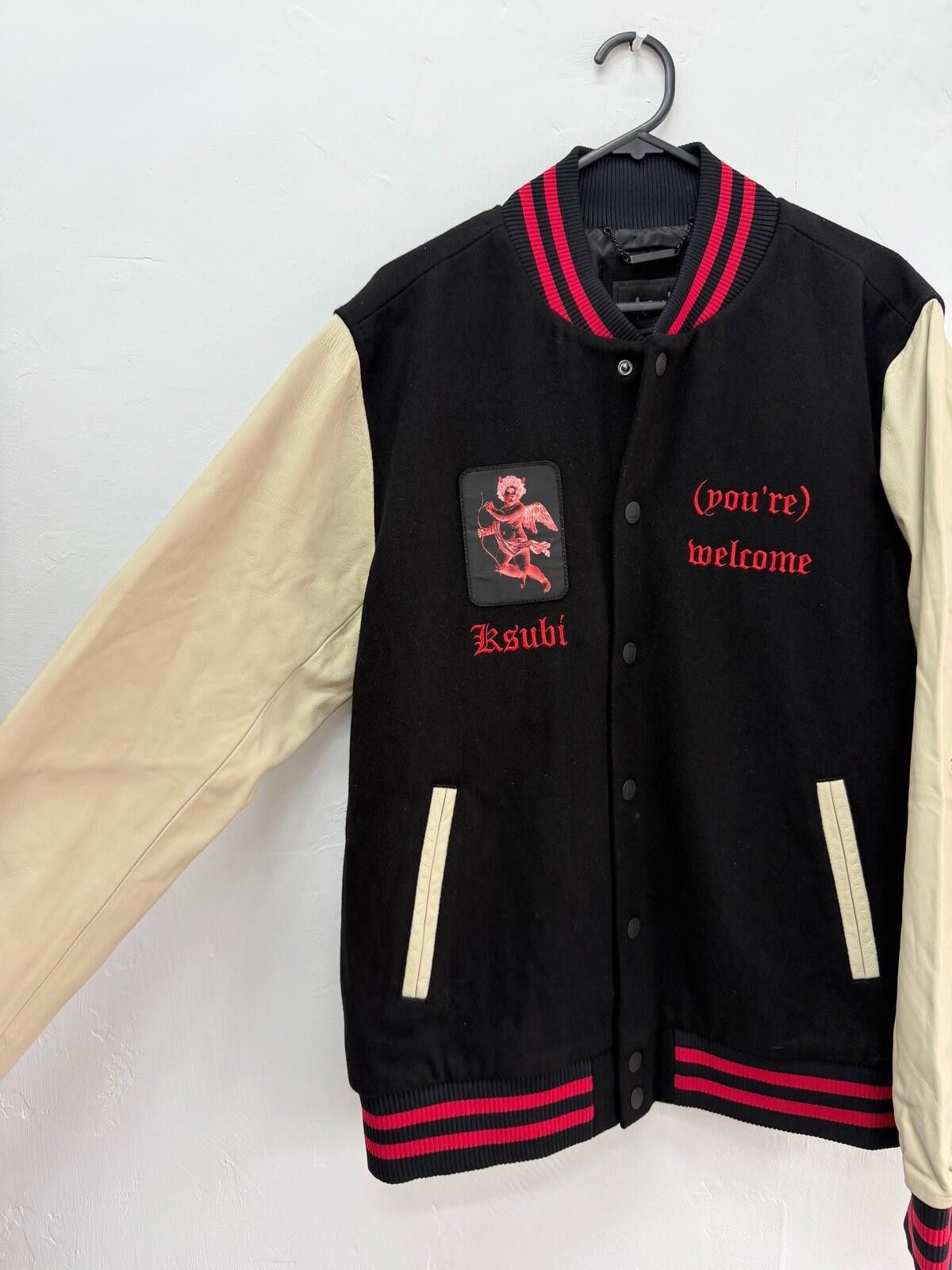 Ksubi new ksubi mens Icons king Letterman Jacket leather medium 2 Size US M / EU 48-50 / 2 - 3 Thumbnail