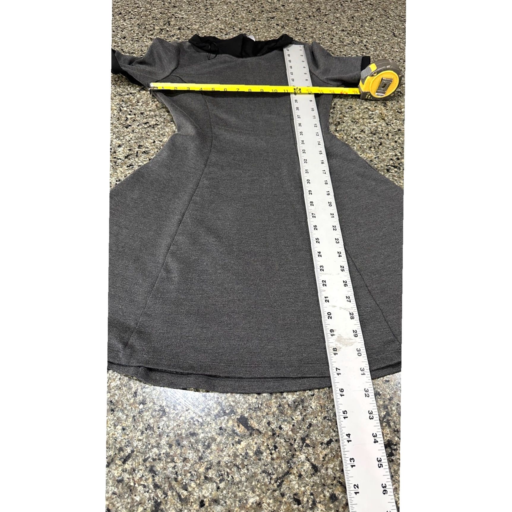 H&M H&M Dress Gray 8 Peter Pan Collar Short Sleeve A-Line Casual 8 Gray Gothic Grunge Emo Wednesday Adams Theme Womens Size M / US 6-8 / IT 42-44 - 6 Thumbnail