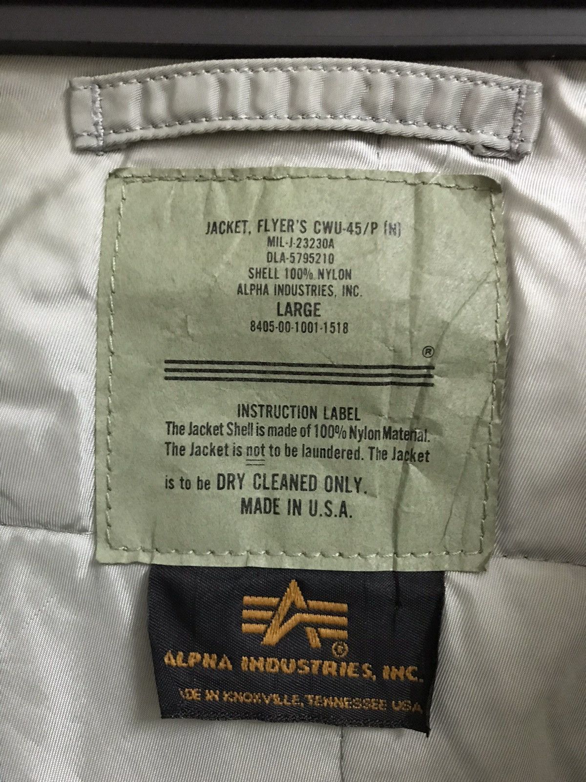 Alpha Industries Vintage Alpha Industries CWU-45/P Flight deck Usa jacket Size US L / EU 52-54 / 3 - 8 Thumbnail