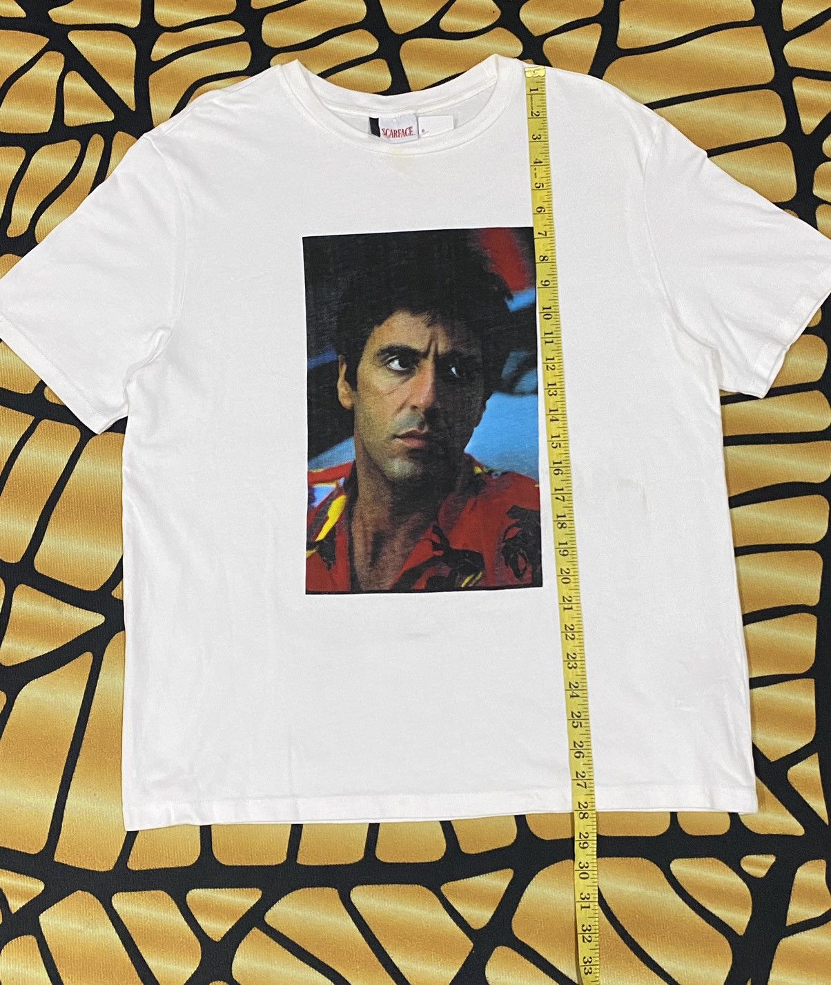 Other RARE SCARFACE AL PACINO AMERICAN CRIME DRAMA WHITE TEE Size US L / EU 52-54 / 3 - 10 Thumbnail