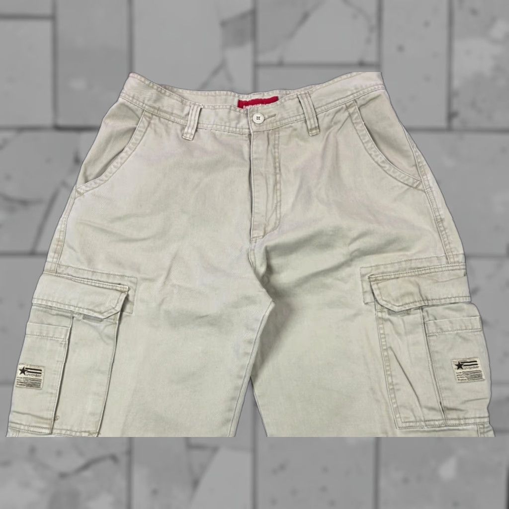 Vintage VINTAGE Unionbay Baggy Military Cargo Beige Skater Pants 34x34 Wide Leg Mens 90s Y2k Cargo Pant Size US 34 / EU 50 - 1 Thumbnail