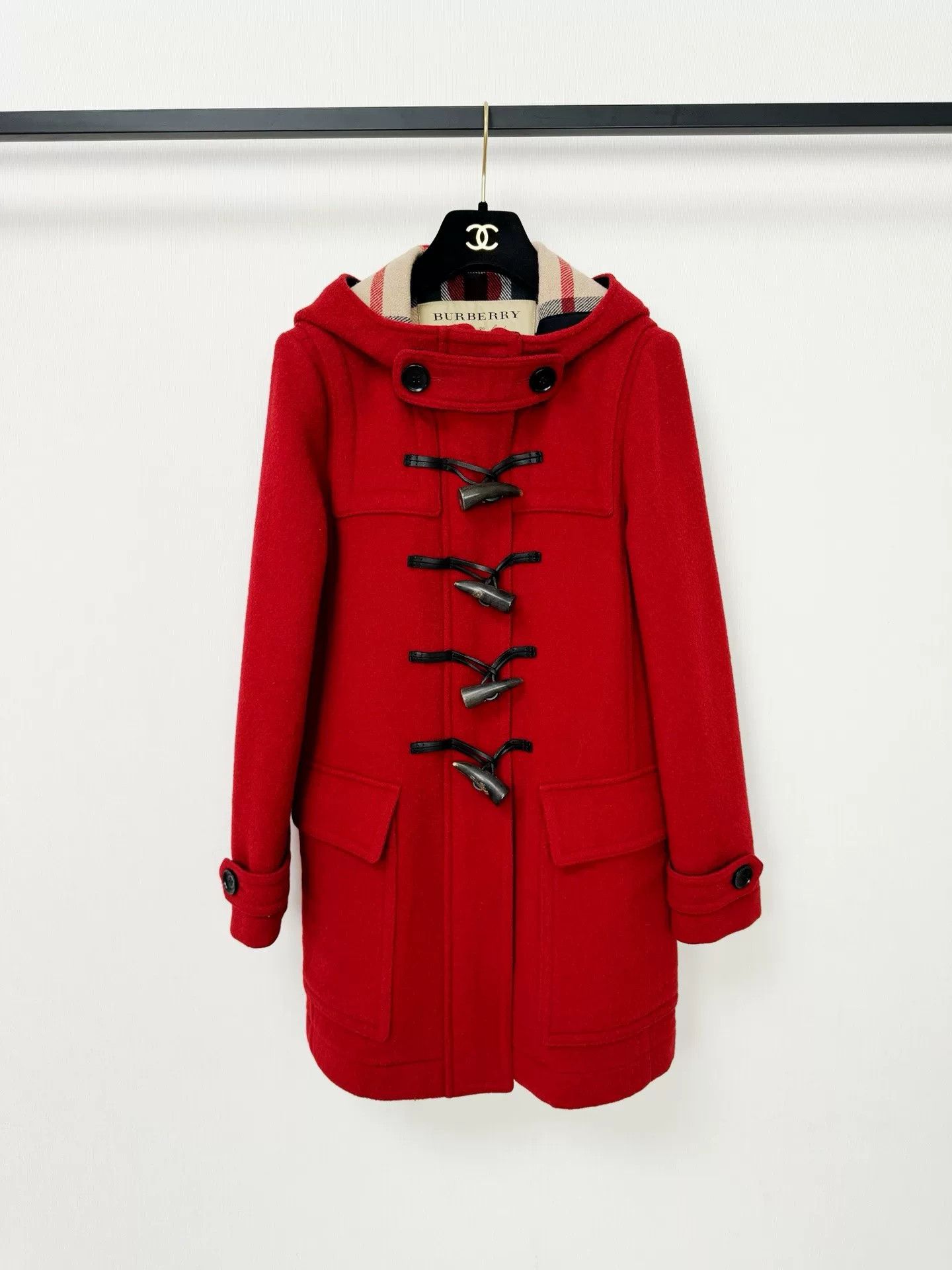 Burberry Burberry Wool Coat UK4 Size XXS / US 00 / IT 34 - 1 Thumbnail