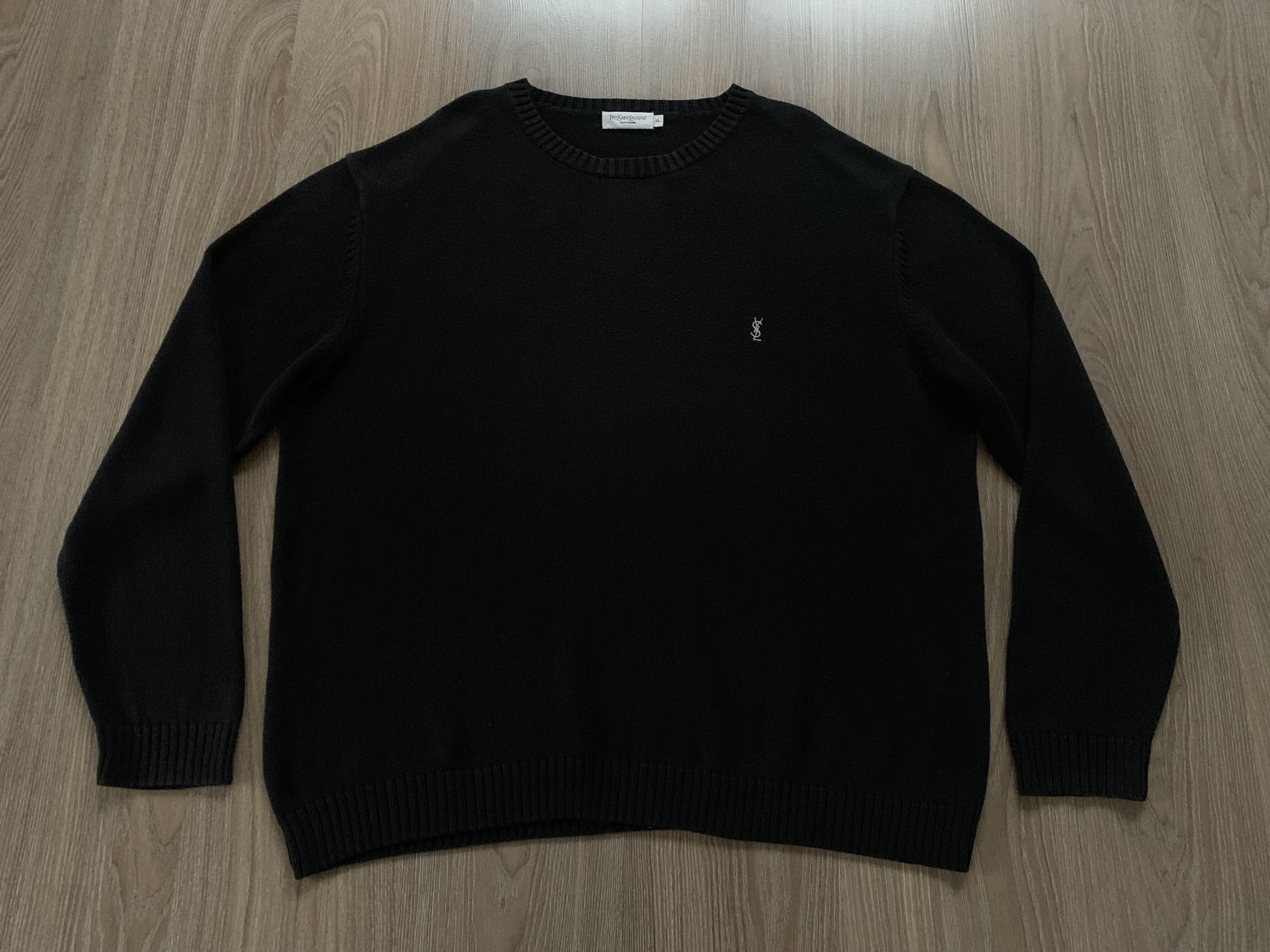 Yves Saint Laurent Vintage Yves Saint Laurent YSL Black Sweater Knit Jumper Size US XXL / EU 58 / 5 - 2 Thumbnail